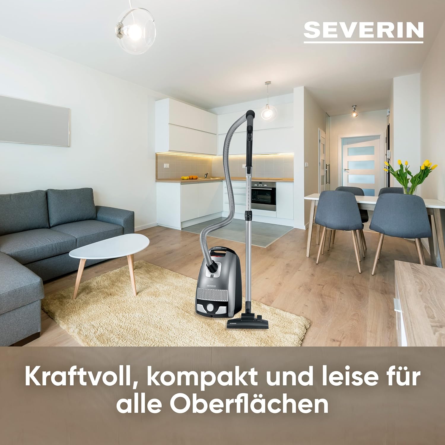 Thumbnail 3 de SEVERIN Bodenstaubsauger mit Beutel S'POWER BC 7045 – leise, stark und flexibel