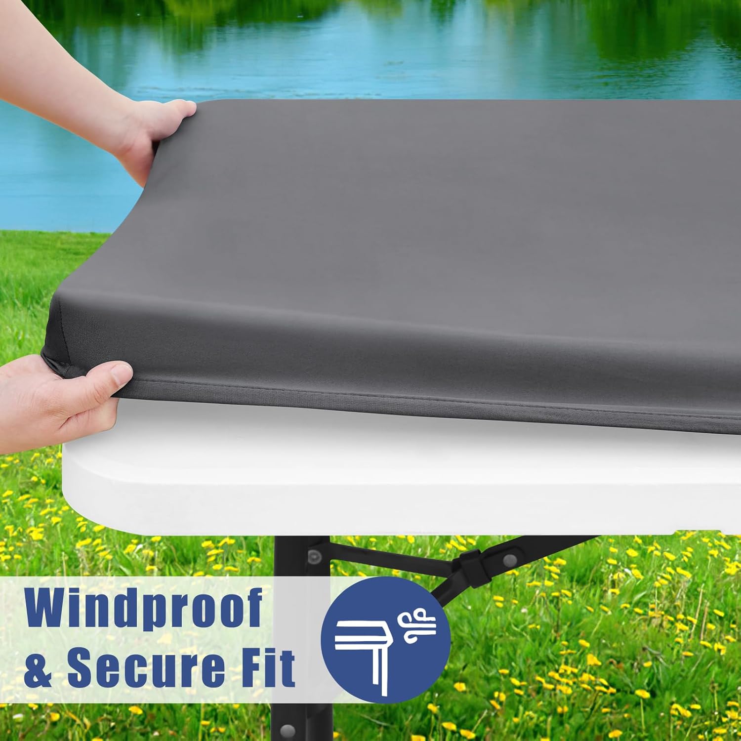 Detalle de Moosfor Stretch Tablecloth 24 x 48 in