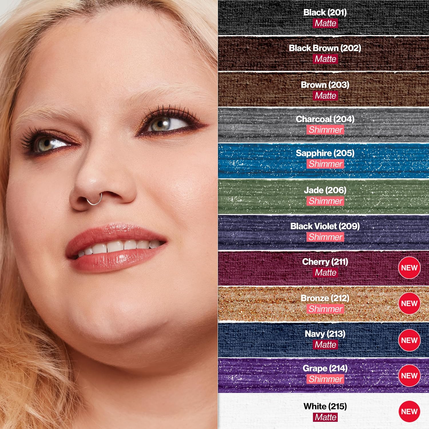 Thumbnail 6 de Revlon HU-XI-201 ColorStay Waterproof Pencil Eyeliner, 202 Black Brown, 2-Pack