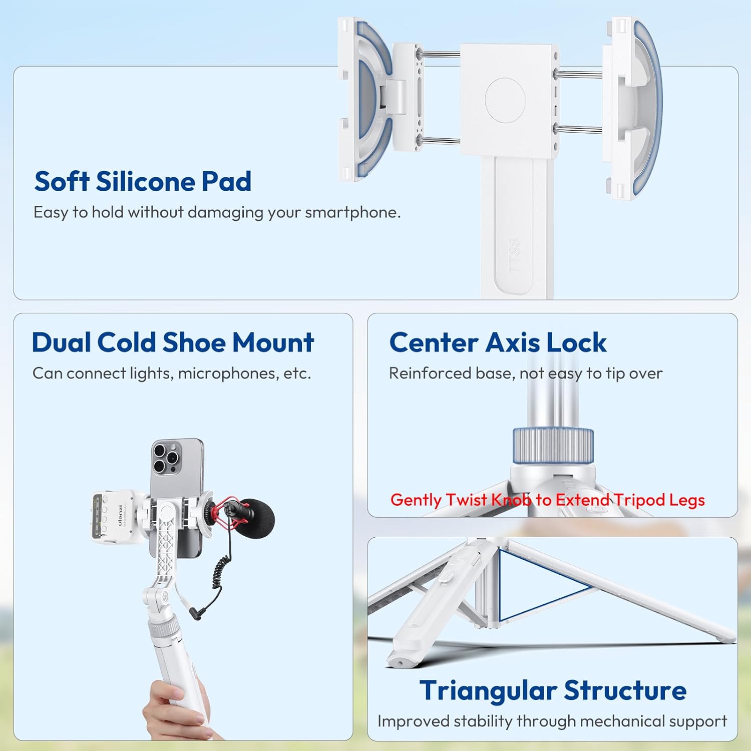 Detalle 2 de ULANZI TT88 Magnetic Tripod 57