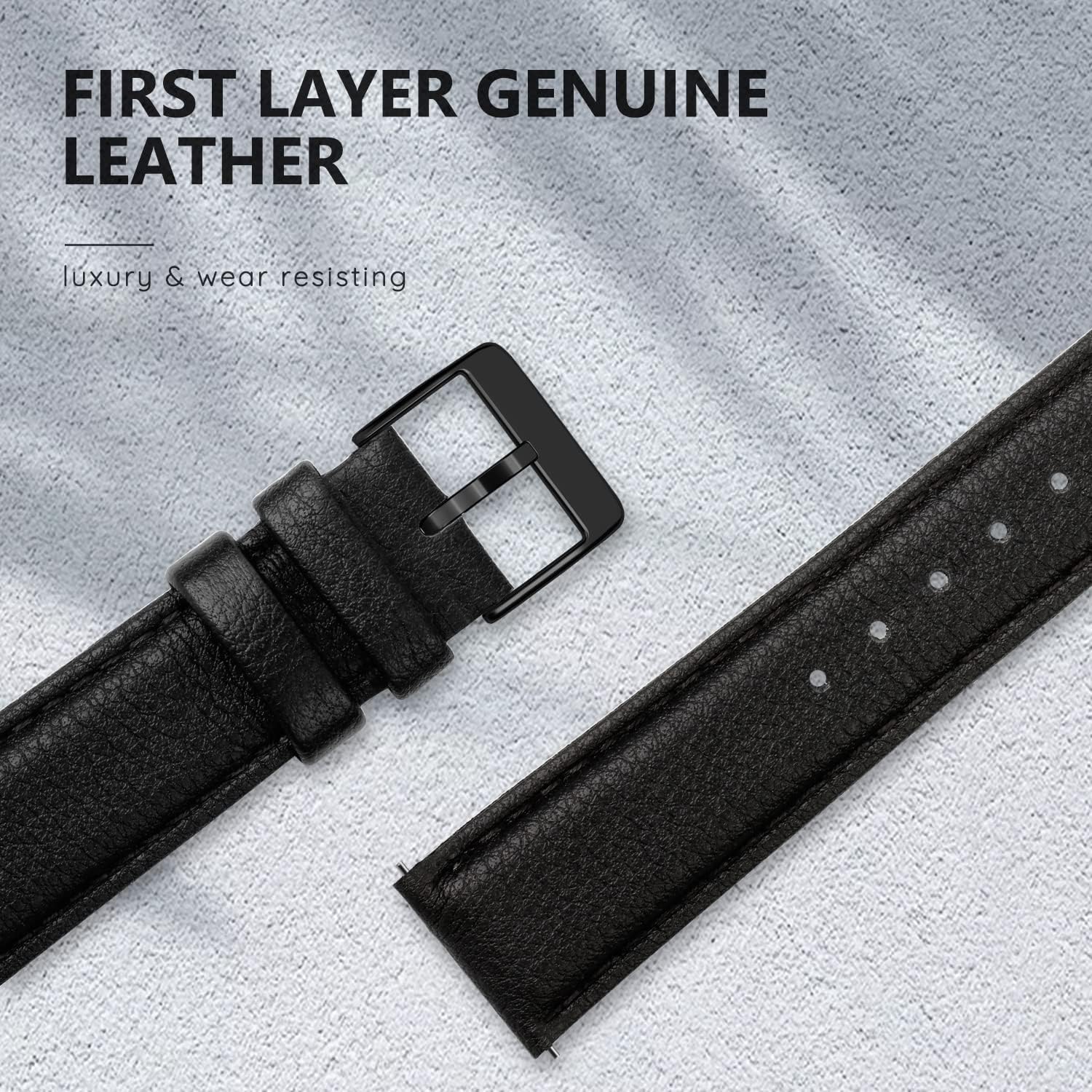 Thumbnail 2 de Tuocal 20mm Genuine Leather Strap for Galaxy Watch