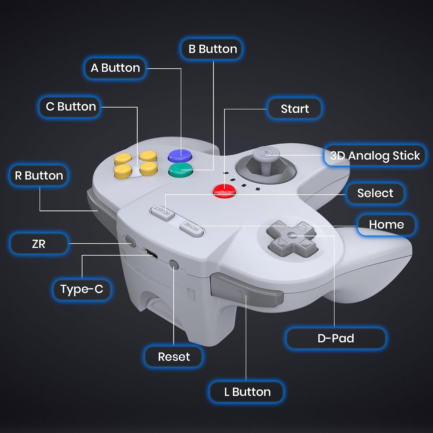 Thumbnail 5 de miadore 2er Pack Wireless N64 Controller
