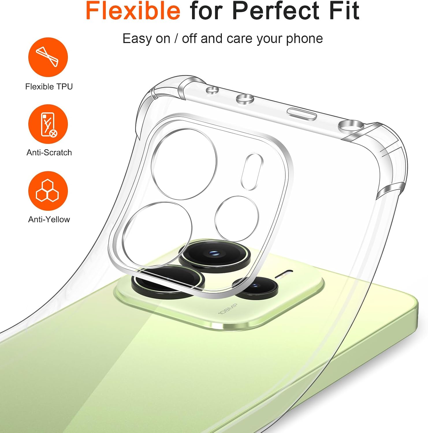 Detalle de ivoler Coque transparente en TPU pour Xiaomi Redmi Note 14 4G – Protection antichoc, sans ajouter d’épaisseur