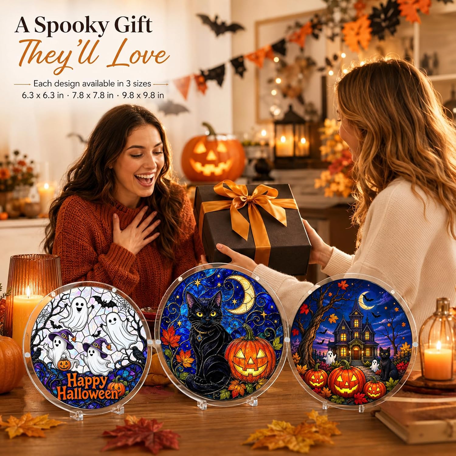 Detalle 2 de Halloween Acrylic Suncatcher, 7.8-Inch