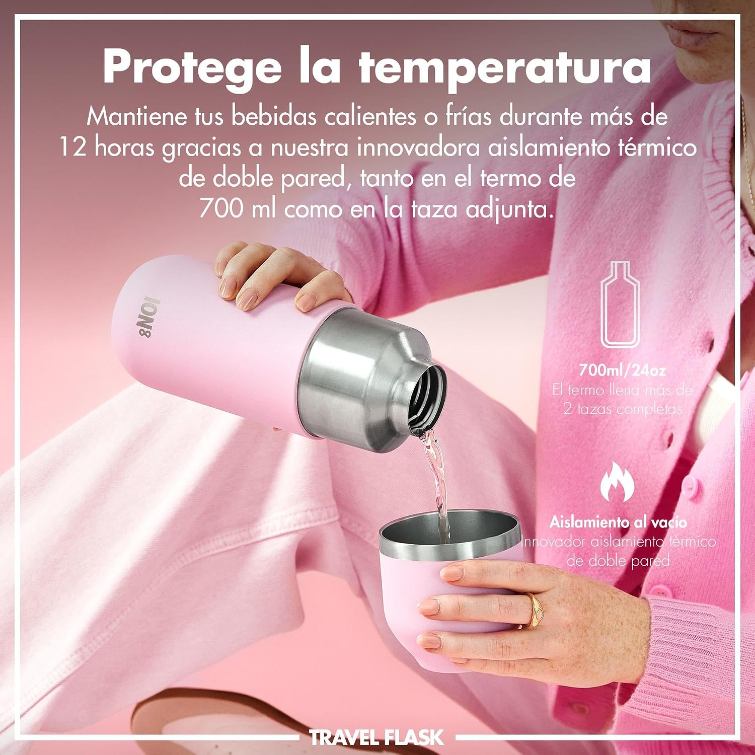 Thumbnail 1 de ION8 ThermoShield Botella Aislada 2 Tazas, Tapa Magnética 🥤