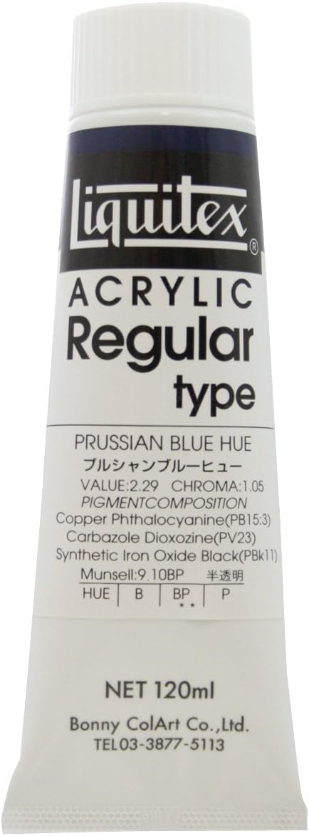 Detalle 2 de リキテックス 56 レギュラータイプ アクリル絵具 アイボリーブラック 120ml