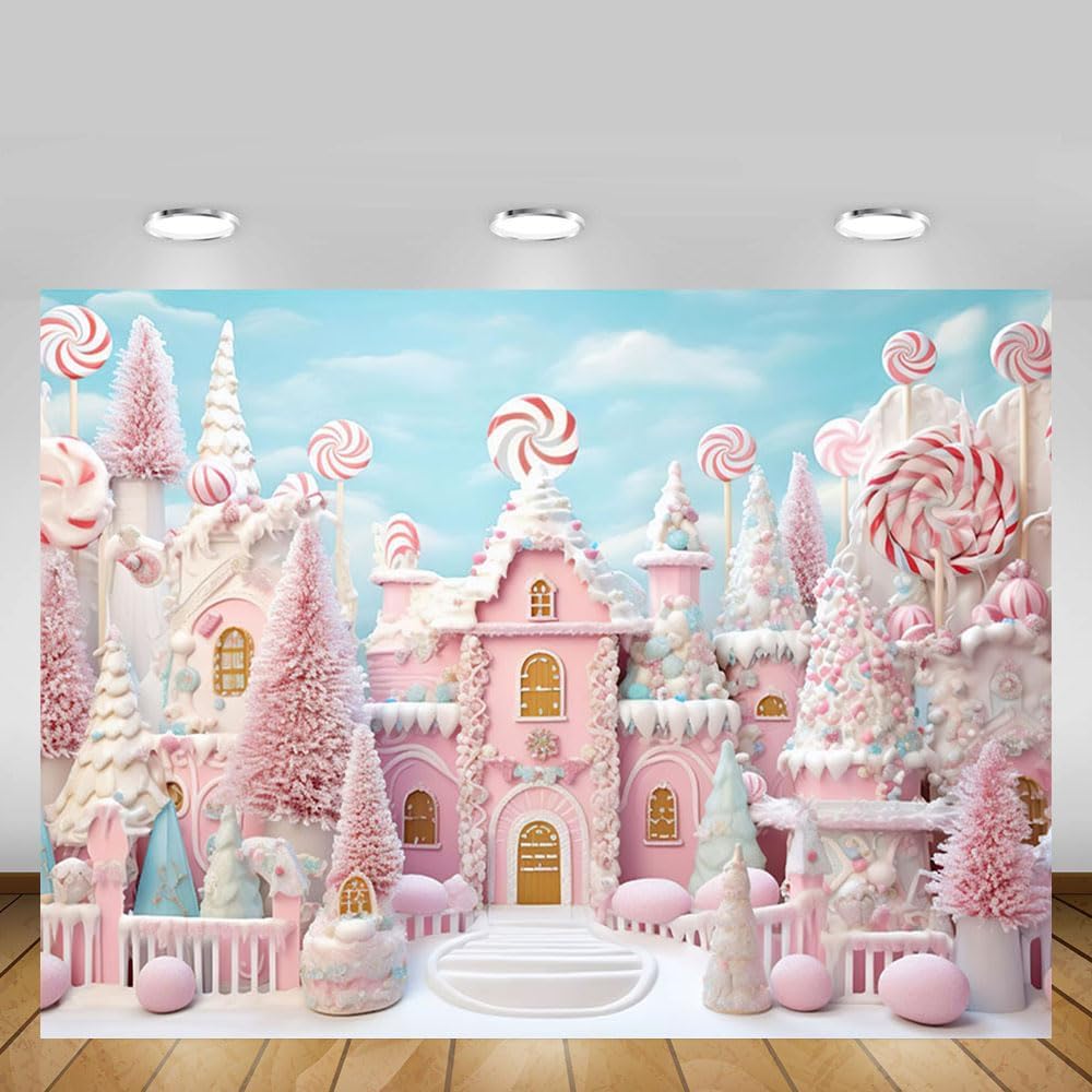 Detalle 2 de MEHOFOND 8x6ft Christmas backdrop for portraits