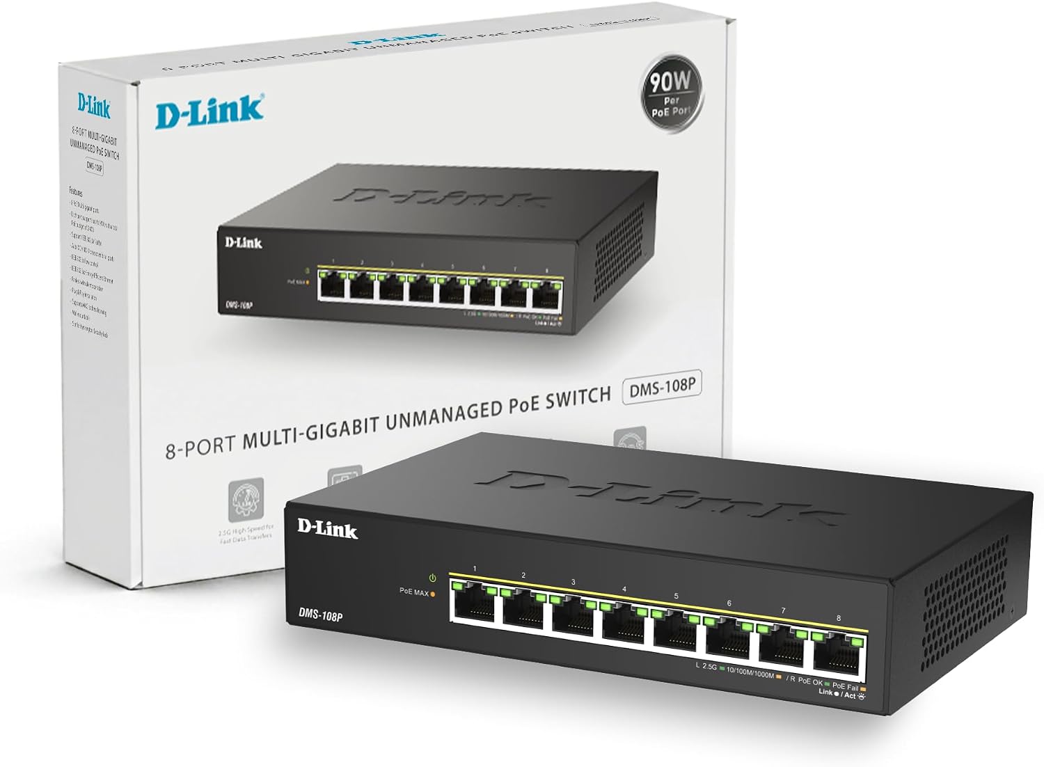 Thumbnail 6 de D-Link DGS-1005P: 5-Port PoE-Gigabit-Switch, luft- und lüfterlos