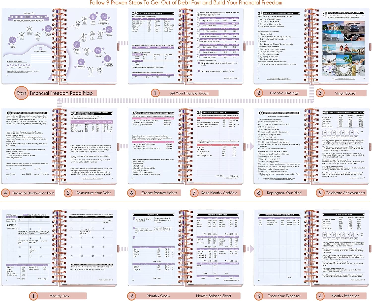 Thumbnail 5 de Budget Planner and Monthly Bill Organizer: A Practical A5 Finance Journal