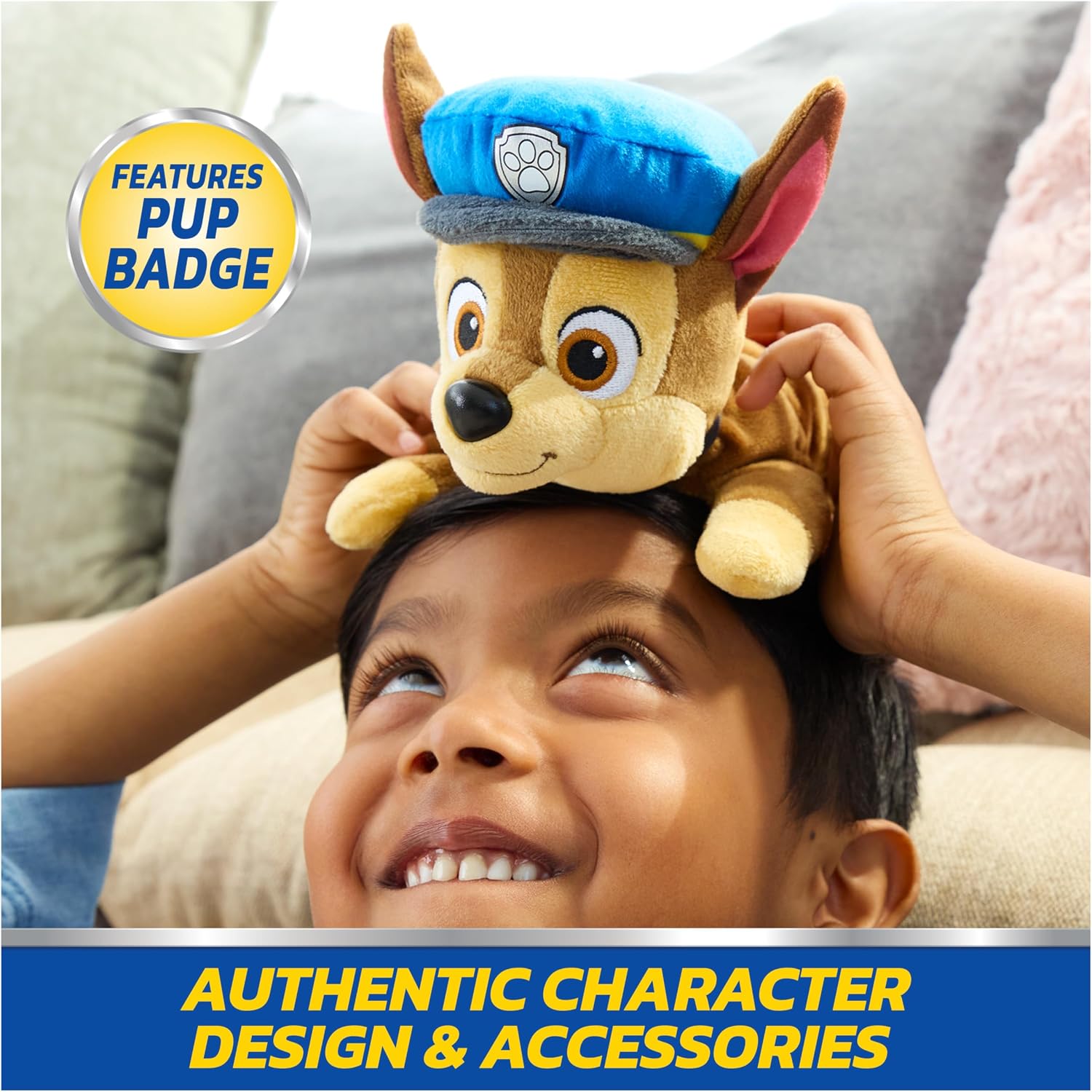 Detalle de GUND Chase Plush 8" weighted sensory toy