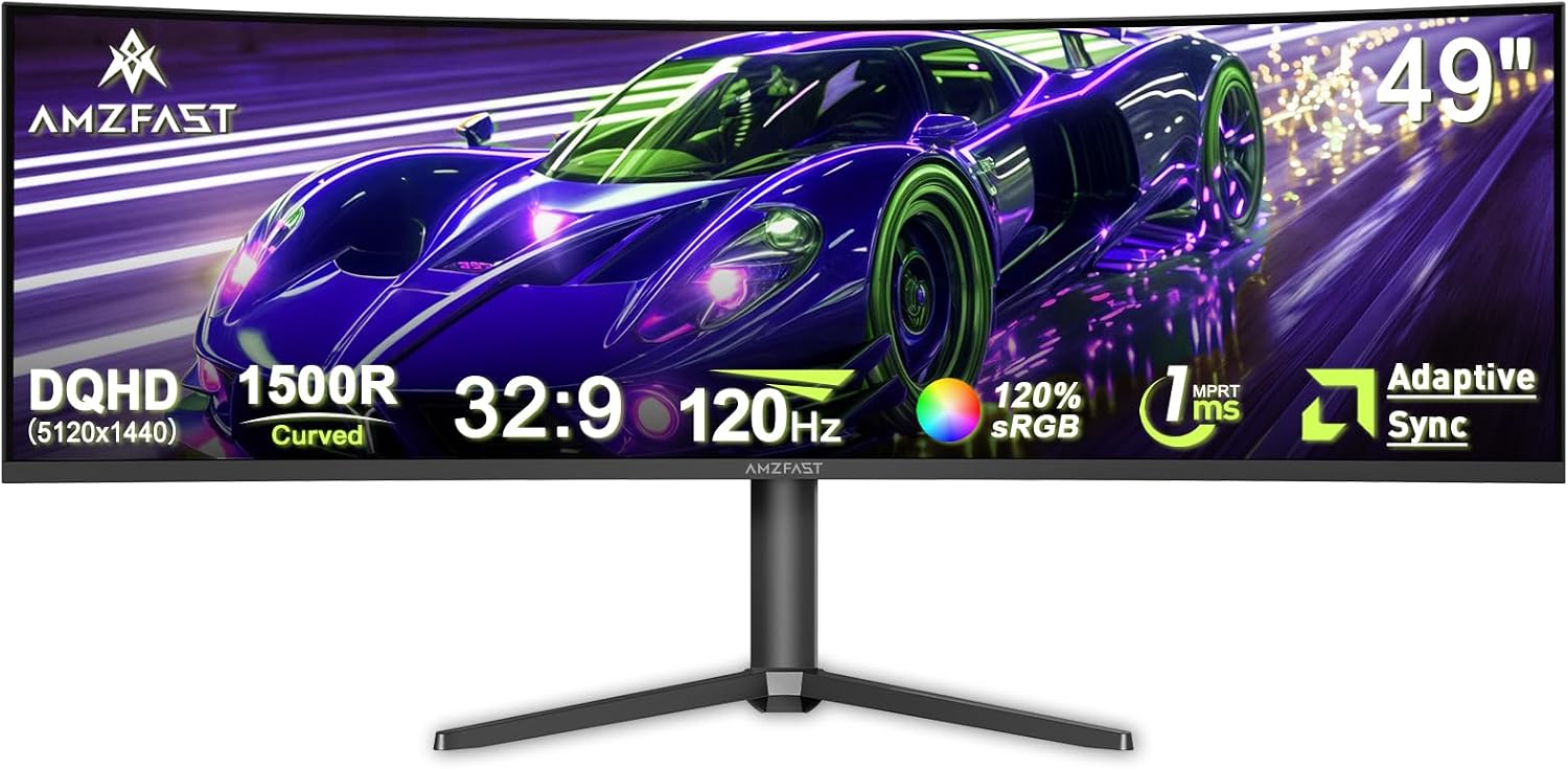 Imagen de Amzfast Curved Monitor 49 Zoll 120 Hz en OfertitasTOP