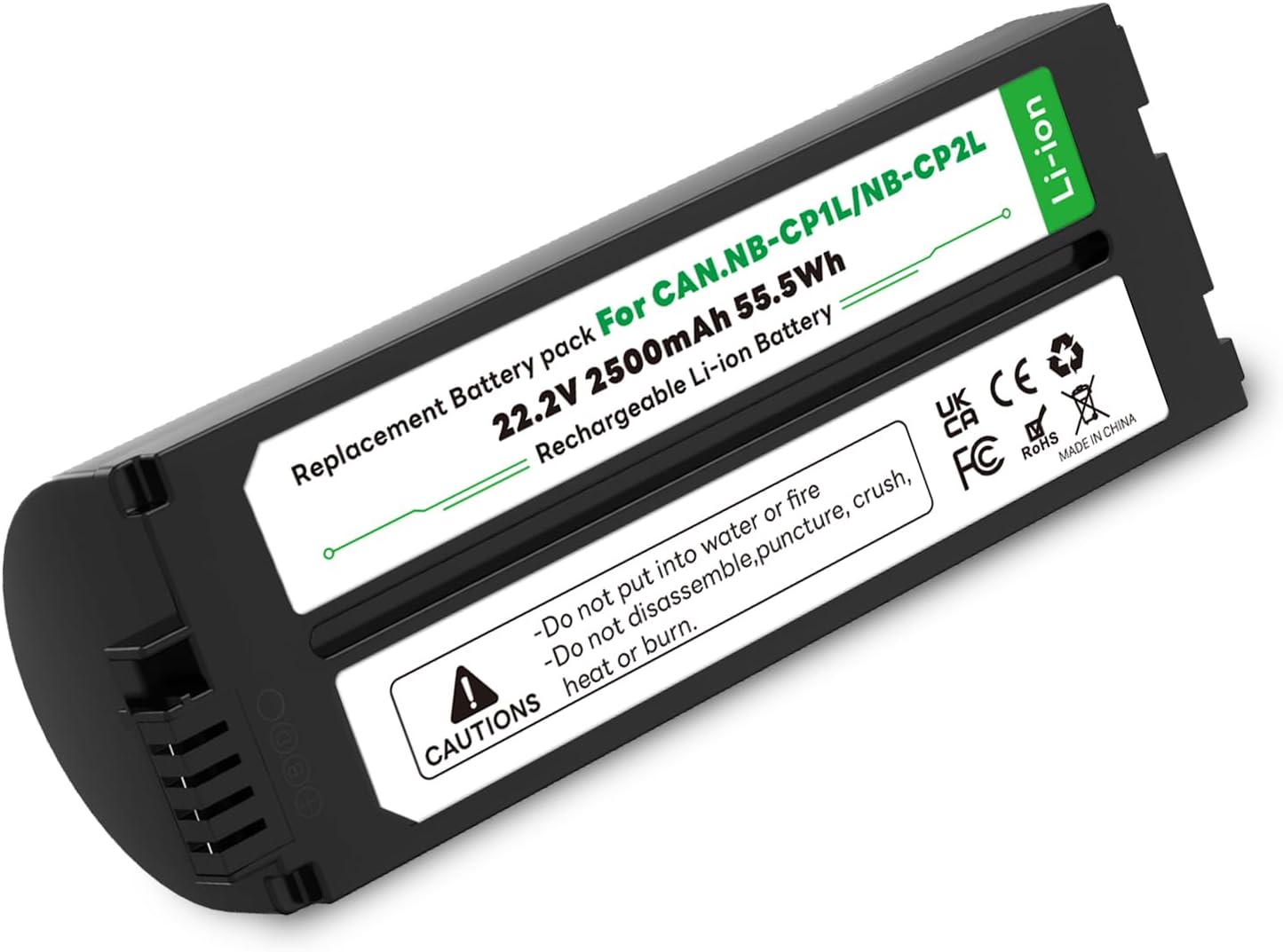 Thumbnail 6 de TQTHL NB-CP2L Akku (2500 mAh) mit Ladegerät für Canon SELPHY CP1500 & weitere Foto-Drucker