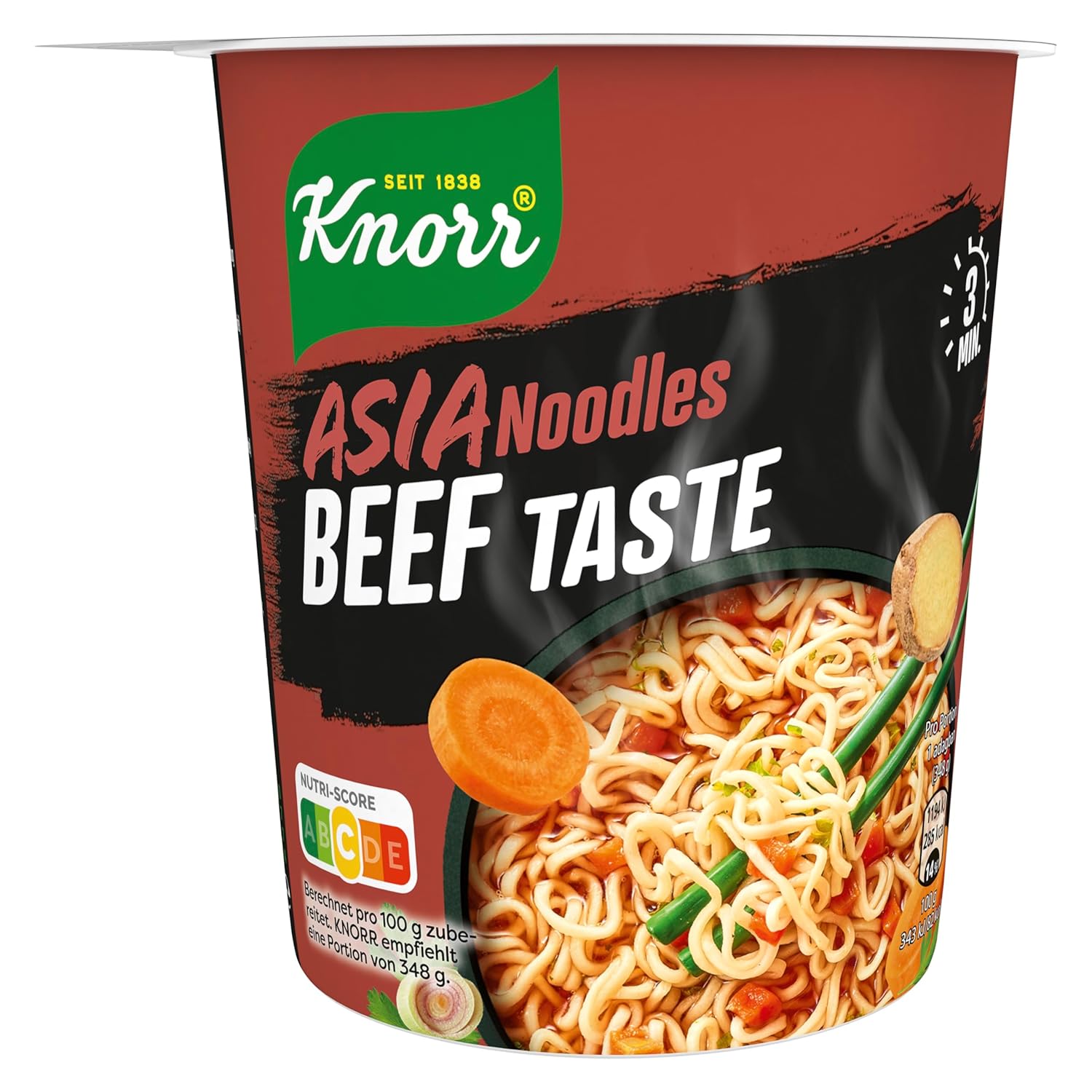 Detalle 2 de Knorr Asia Noodles Instant Nudeln Mix – Asia Snack fertig in 3 Minuten (48 Stück)