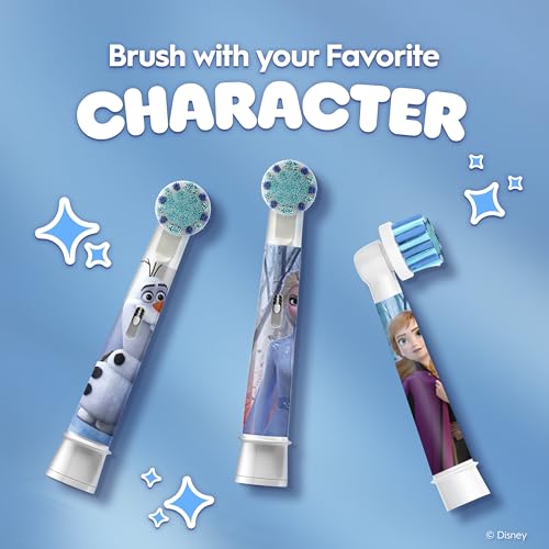 Detalle de Oral-B Pro Kids Disney Frozen Electric Toothbrush Heads (4 Count) – Extra Soft Bristles for Ages 3+