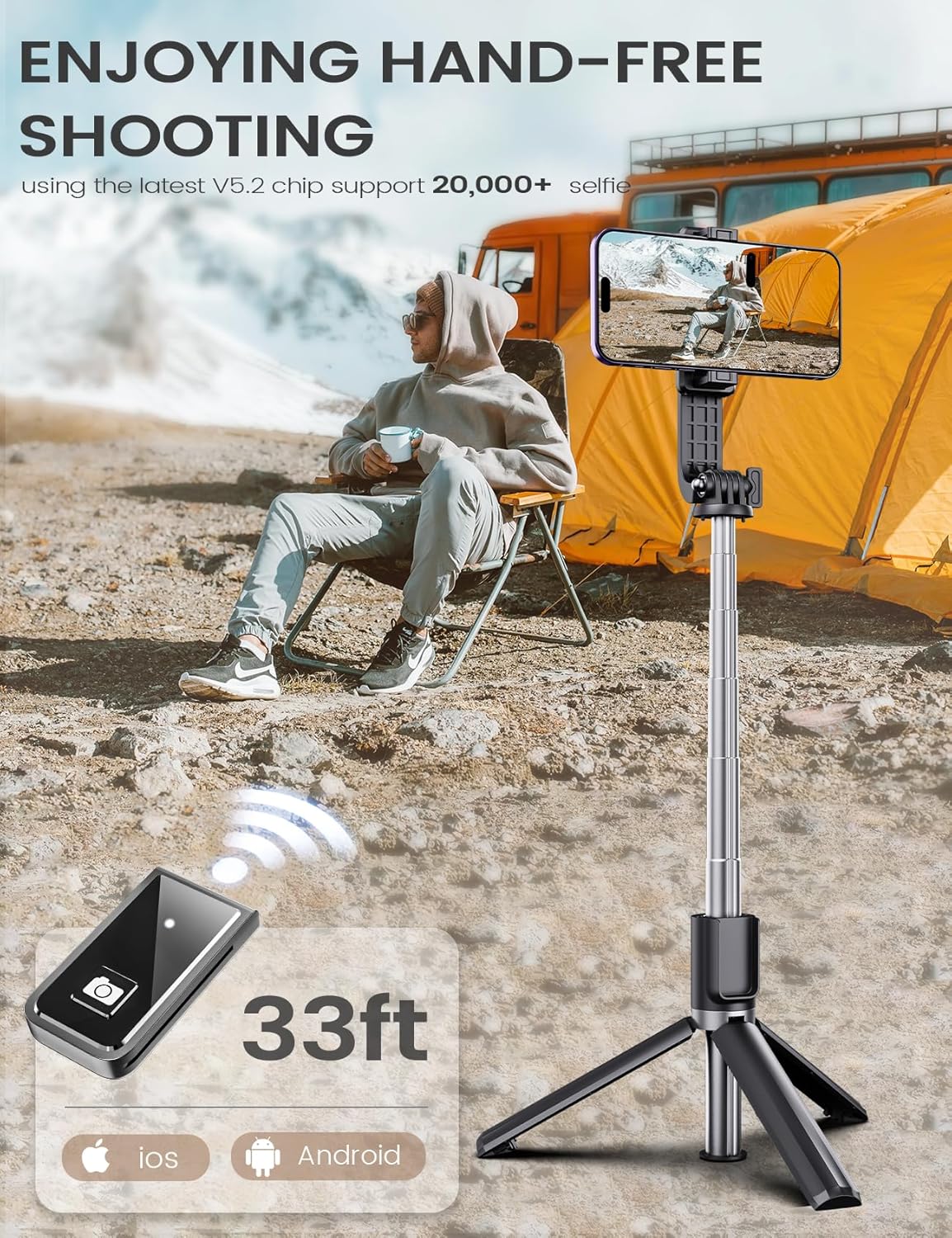 Detalle de ANXRE ST01 Selfie Stick Tripod 41.7