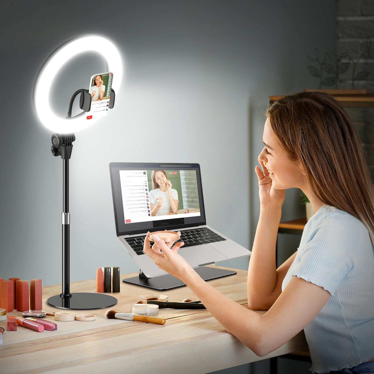 Detalle de Evershop 10-Inch Desk Ring Light