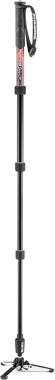 Thumbnail 2 de Manfrotto Element MII: Monopiede Video Fluido in Alluminio, 4 Sezioni, Peso Leggero a Supporto fino a 16 kg
