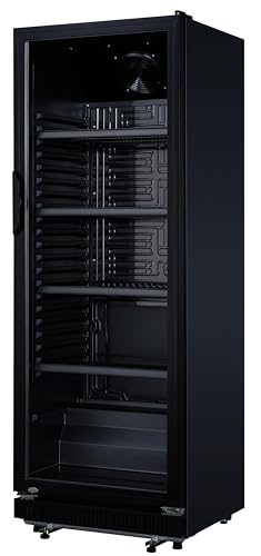 Detalle 2 de METRO Professional Frigorífico GSC2360B: expo y almacenamiento frigorífico de 347 L con puerta de cristal y llave