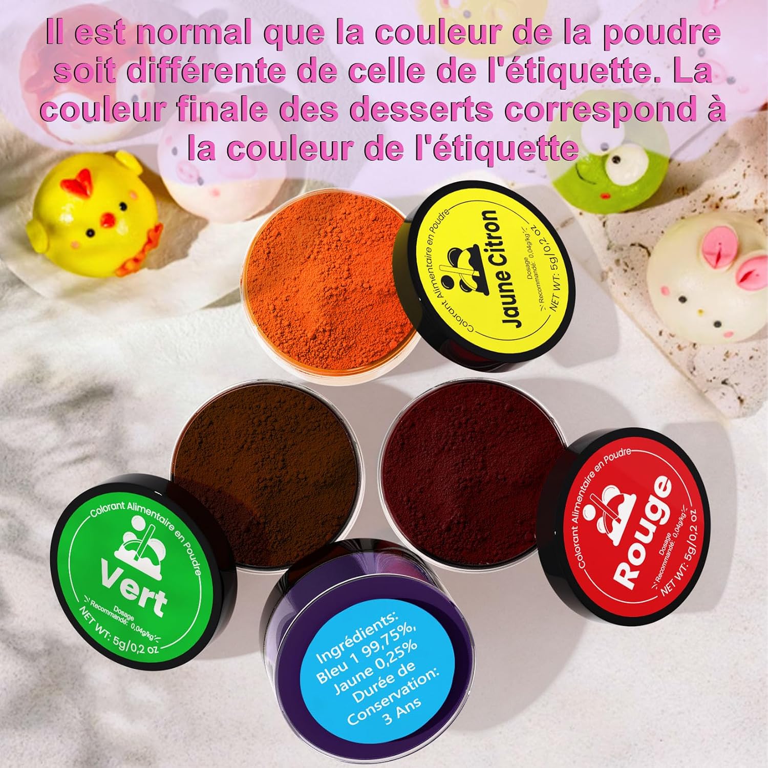 Thumbnail 2 de Colorant Alimentaire Poudre 12 Couleurs x5g