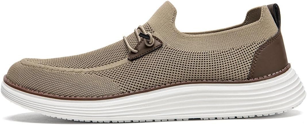 Thumbnail 2 de CAIQDM Bequeme nackte Slip-On-Loafer für Herren – hautfreundliche Innensohlen, rutschfeste Unterlage und luftige Outdoor-Fitness-Schuhe