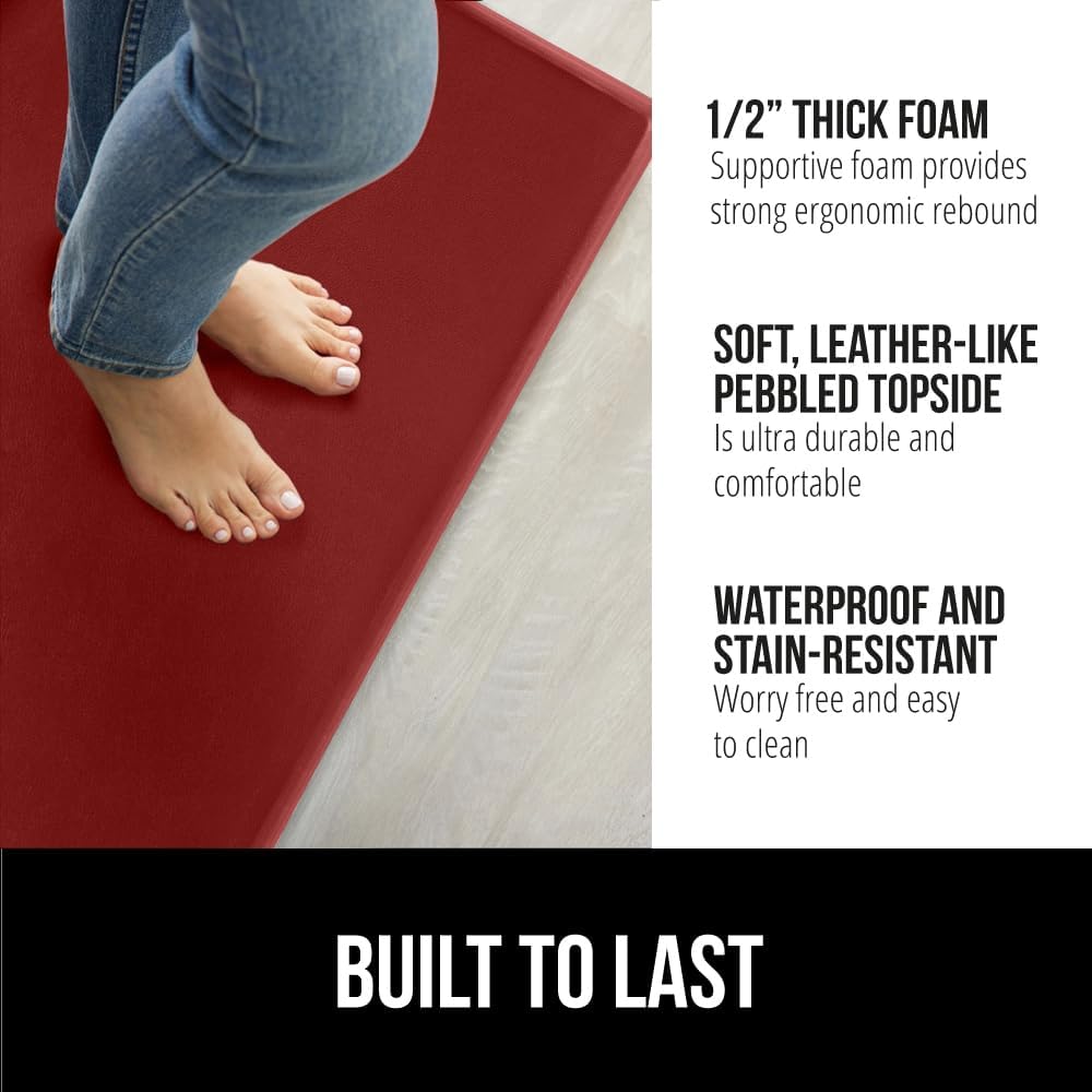 Detalle 2 de GORILLA GRIP 17x48 & 17x24 Anti-Fatigue Kitchen Mats 🧽