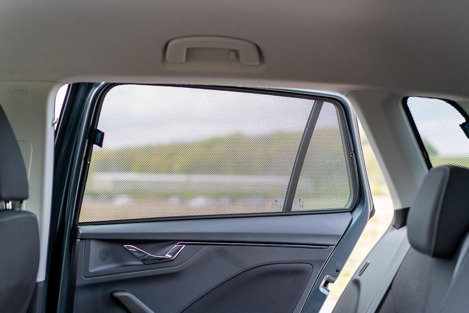 Detalle de Satz Car Shades kompatibel mit Skoda Kamiq 2019- (6-teilig) in Schwarz