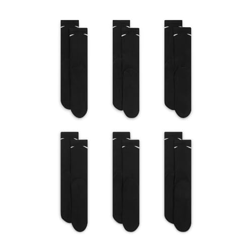 Thumbnail 2 de Nike Everyday Cushioned Training Crew Socks (6 Pairs) - Black/White, Medium