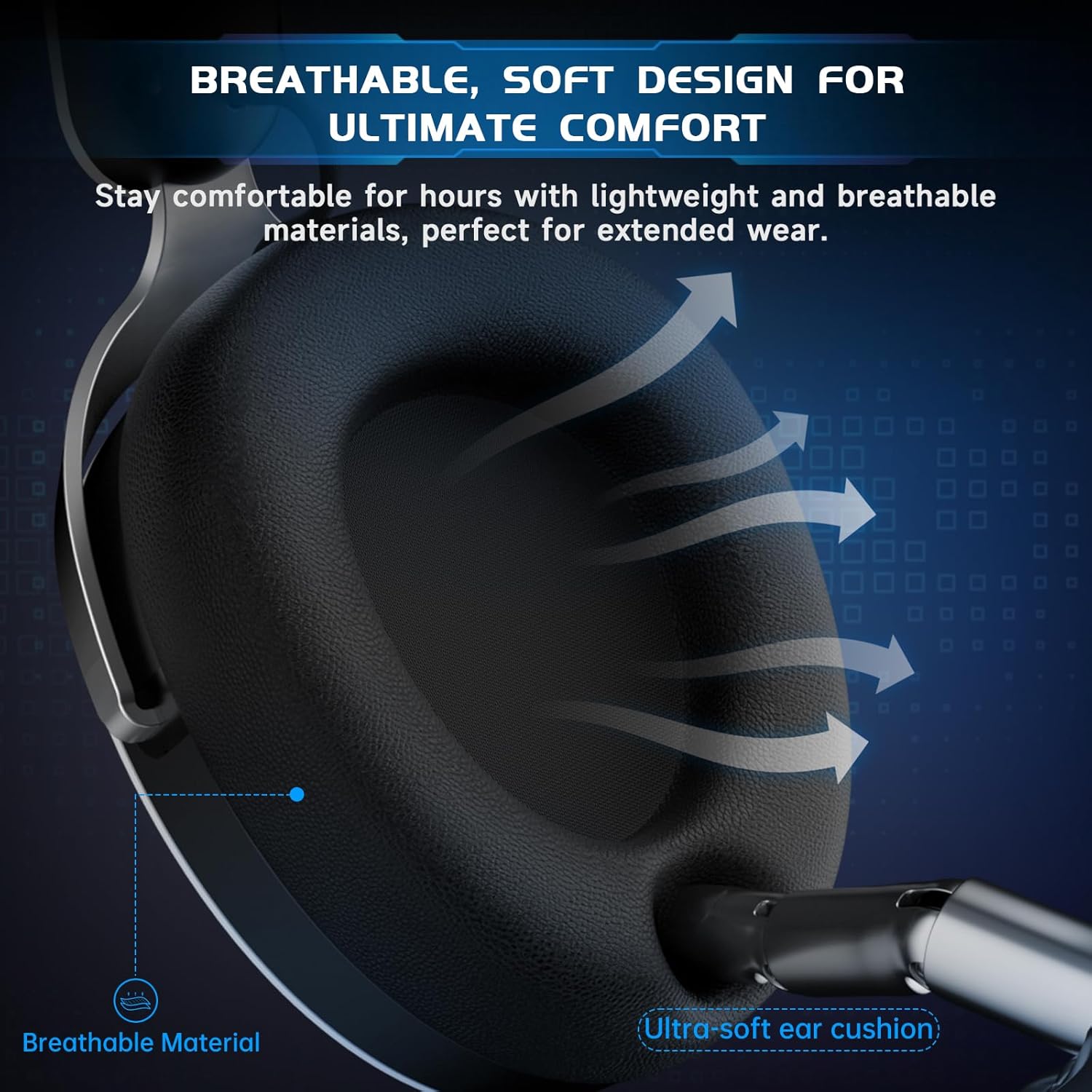 Detalle 2 de Acer 2.4GHz Wireless Gaming Headset (3-in-1) for PS5/PS4/PC/Switch with Mic & Noise Reduction