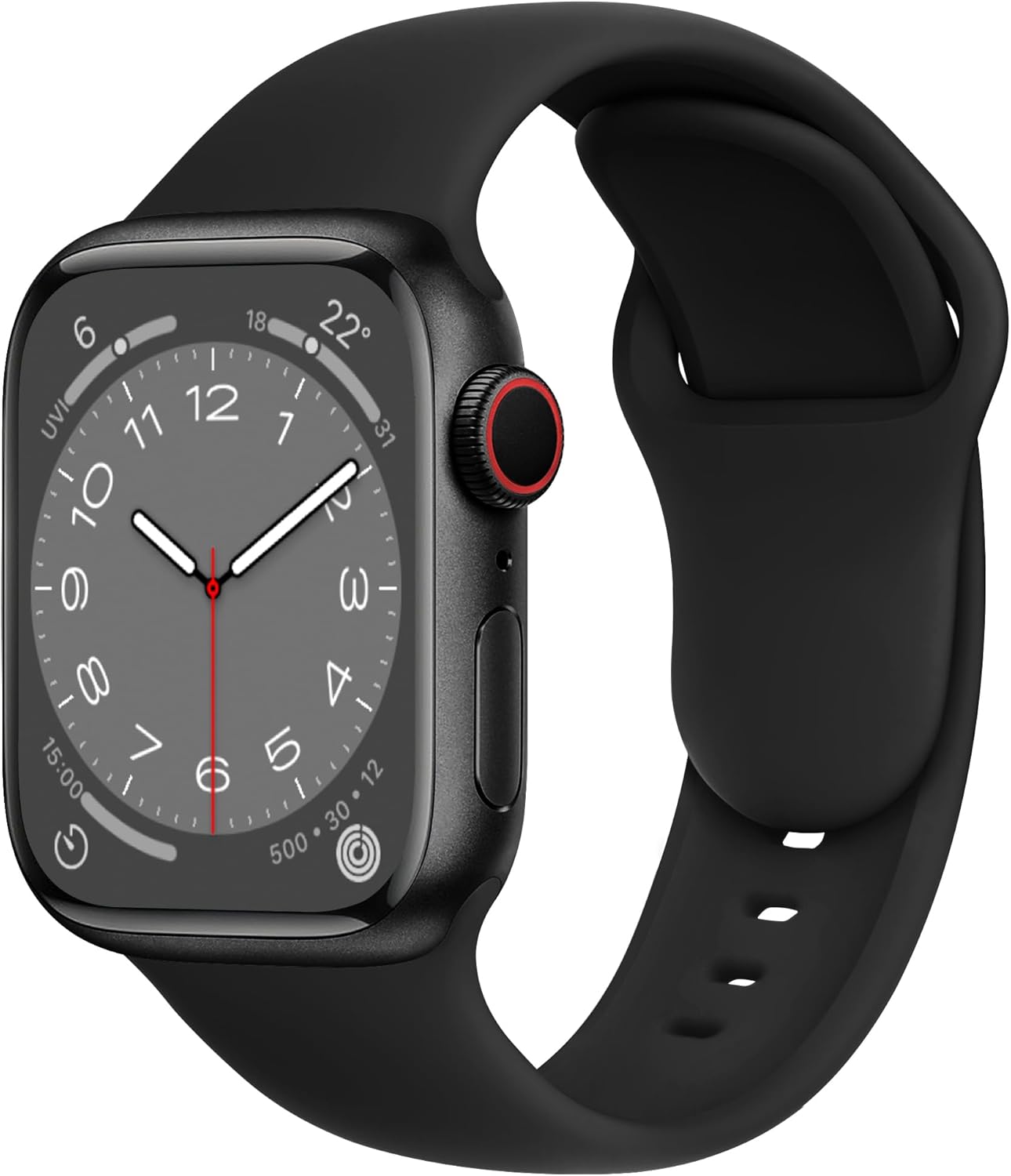 Thumbnail 6 de ELETTRONEO SBC1 Silicone Apple Watch Strap in Bordeaux Red