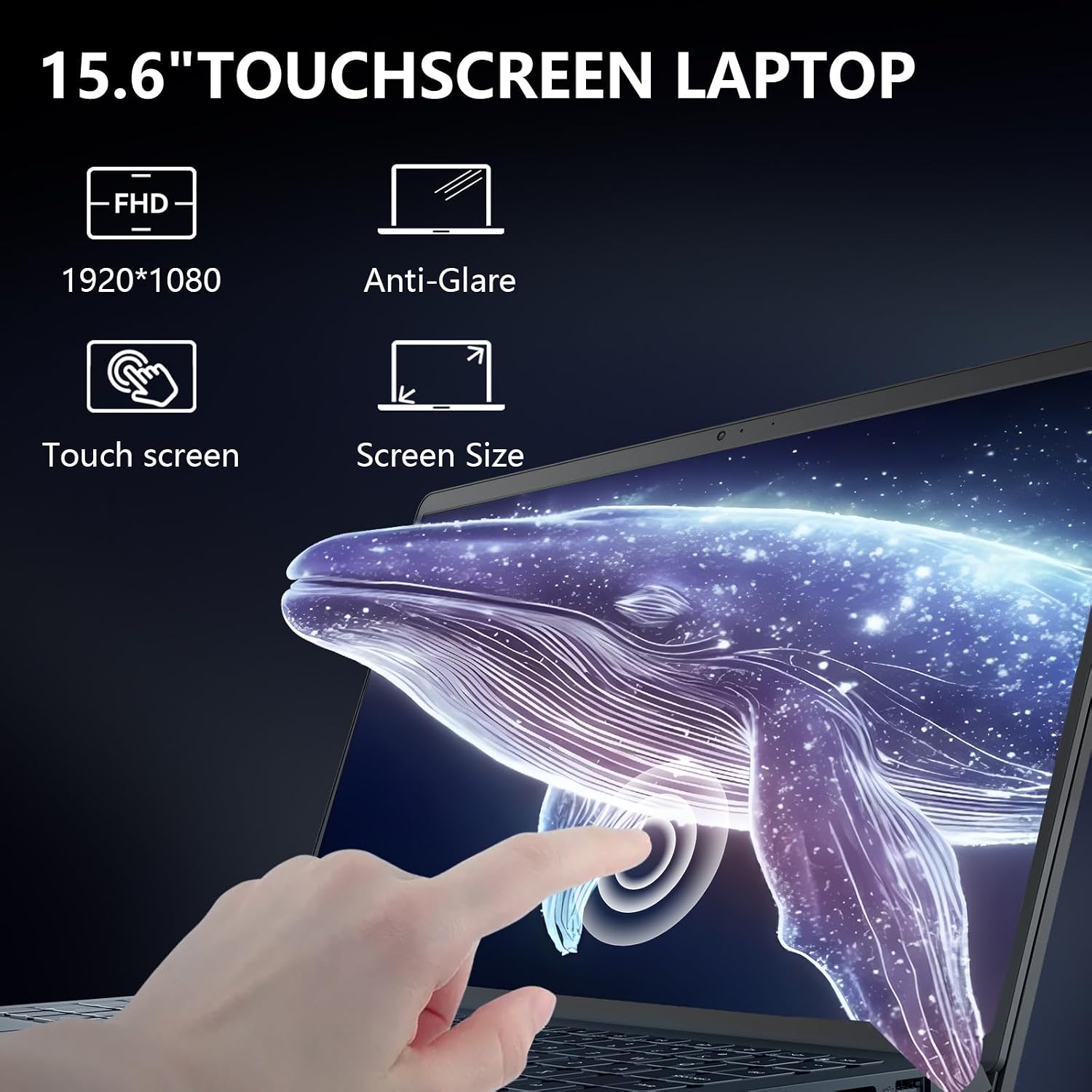 Detalle de Dell Touchscreen Laptop, 15.6-Inch