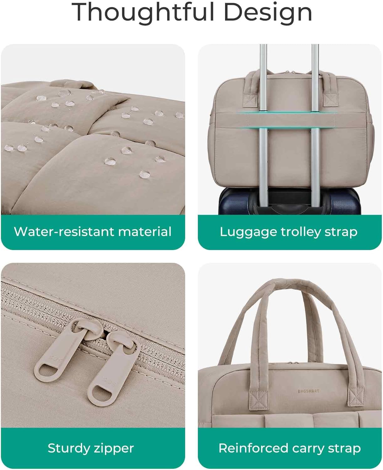 Detalle 1 de BAGSMART 24L travel bag overnight duffle