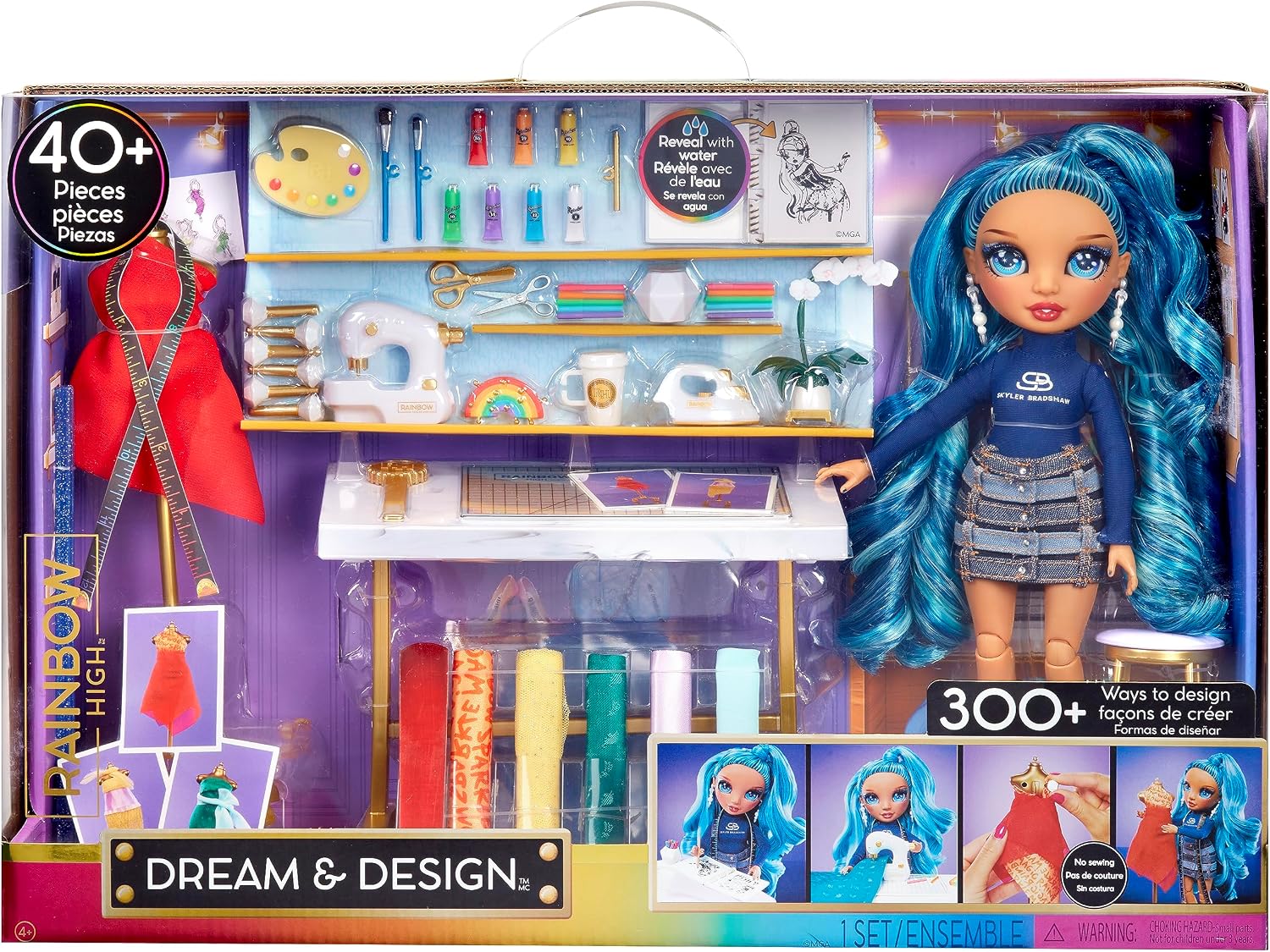 Detalle de Rainbow High Dream & Design Modedesigner-Set 4–12