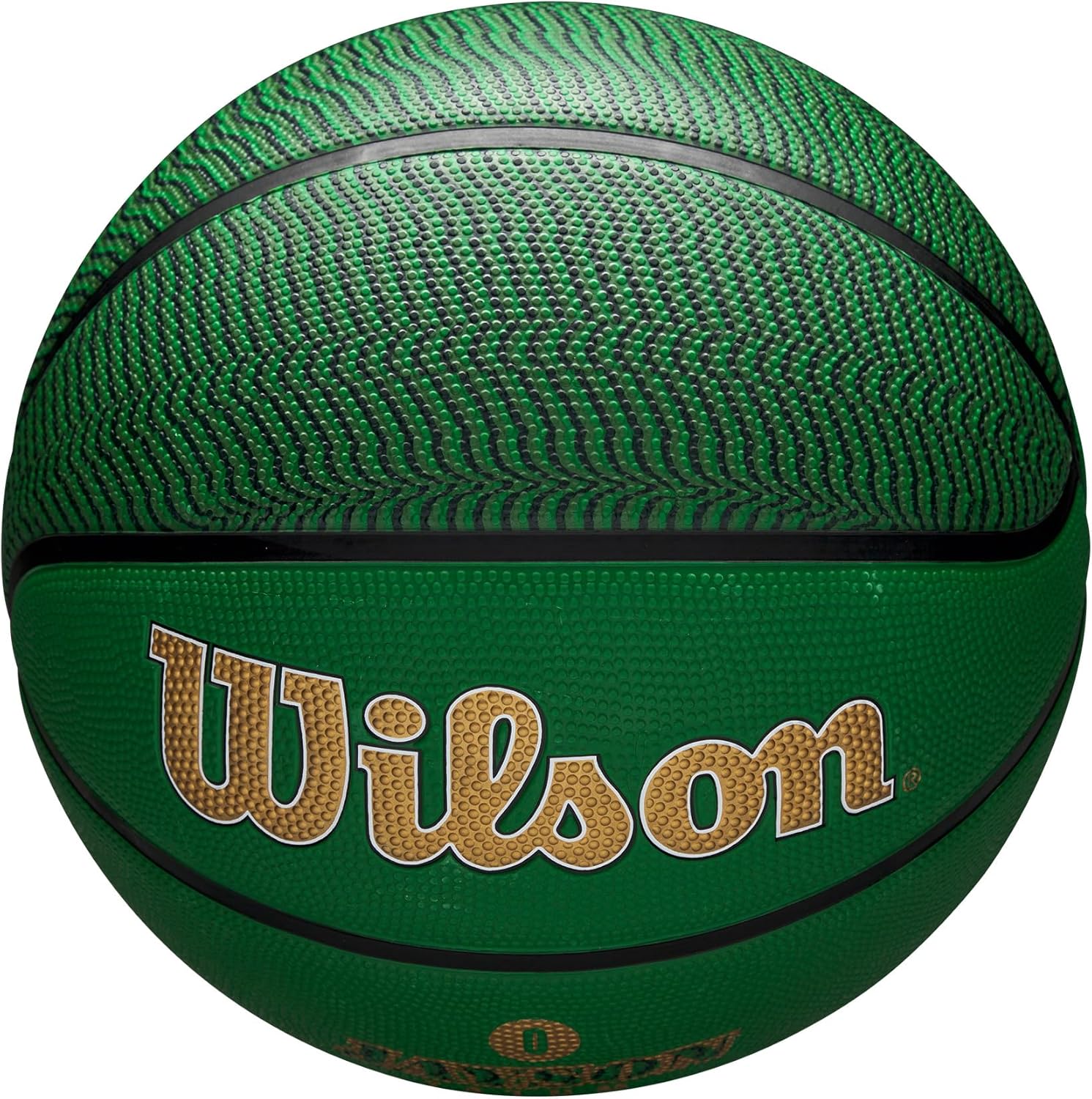 Detalle de Wilson Pallone da Basket da Esterno NBA Player Icon – Lebron James, Taglia 7, Colore Verde/Bianco