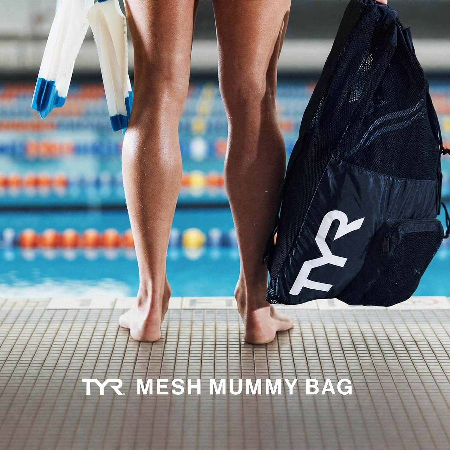 Detalle 2 de TYR Big Mesh Mummy Backpack 40 L swim bag
