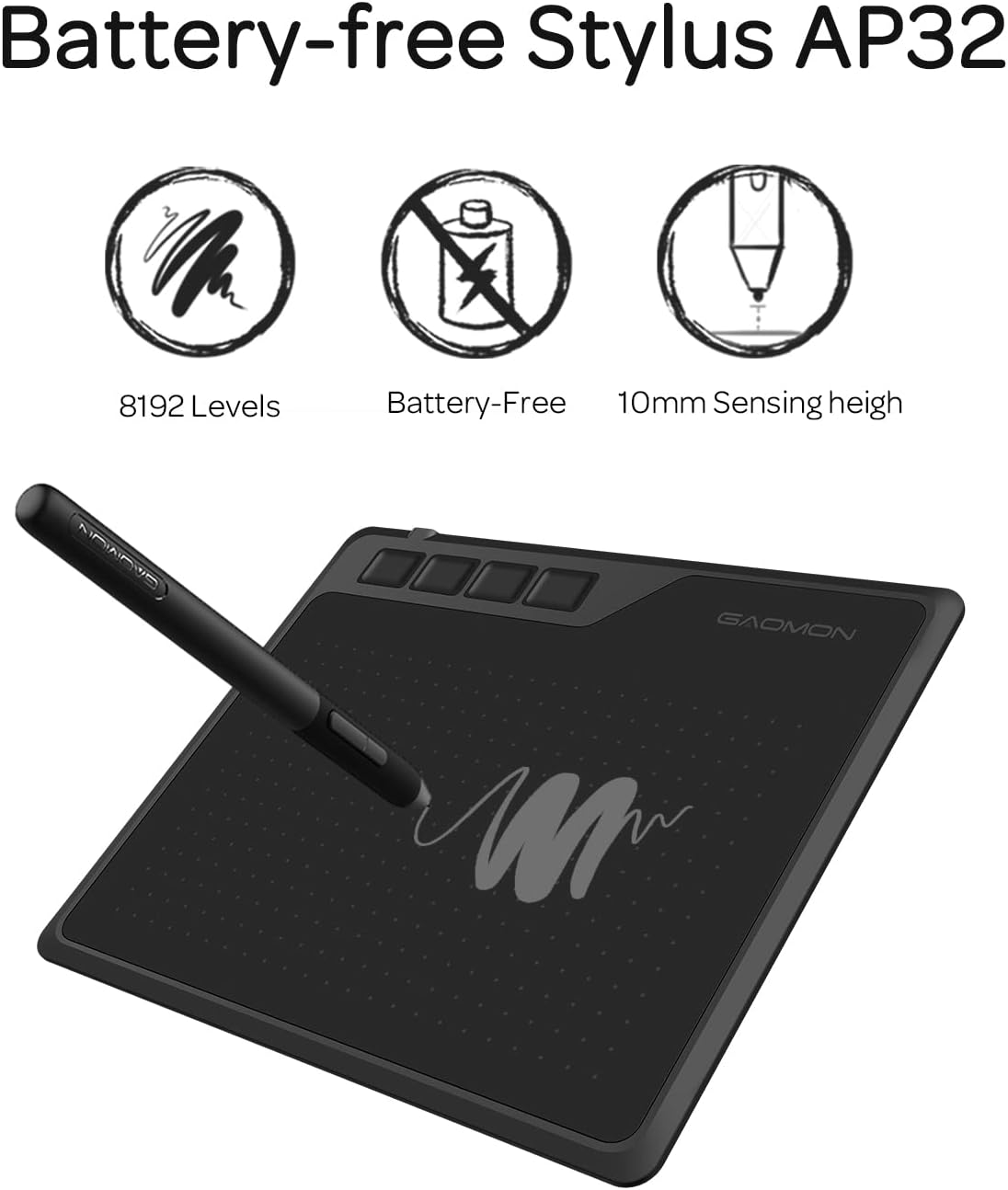 Thumbnail 5 de GAOMON S620 signature graphics tablet with 4 buttons 🎨