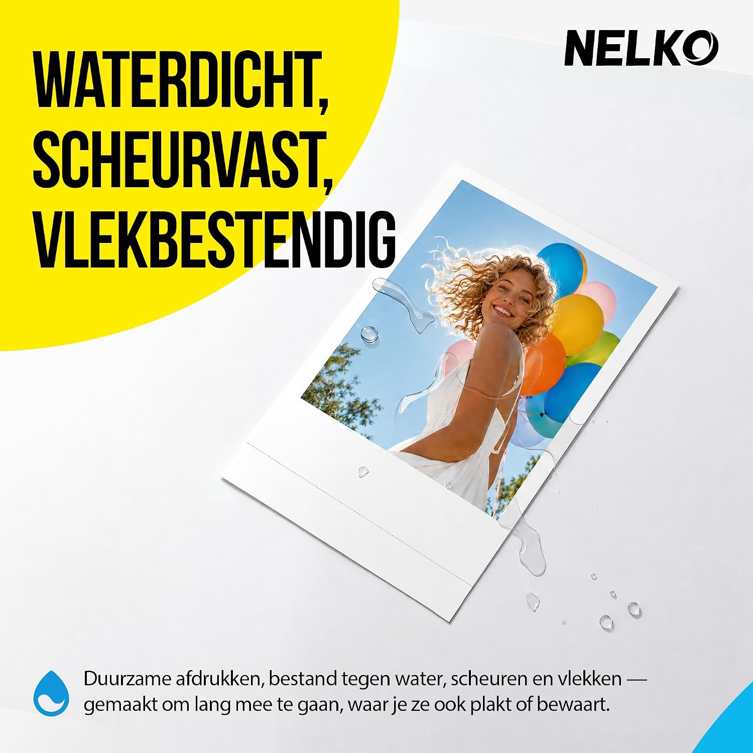 Detalle de Nelko 52.3x90 zelfklevend fotopapier voor PP01, 100 vellen