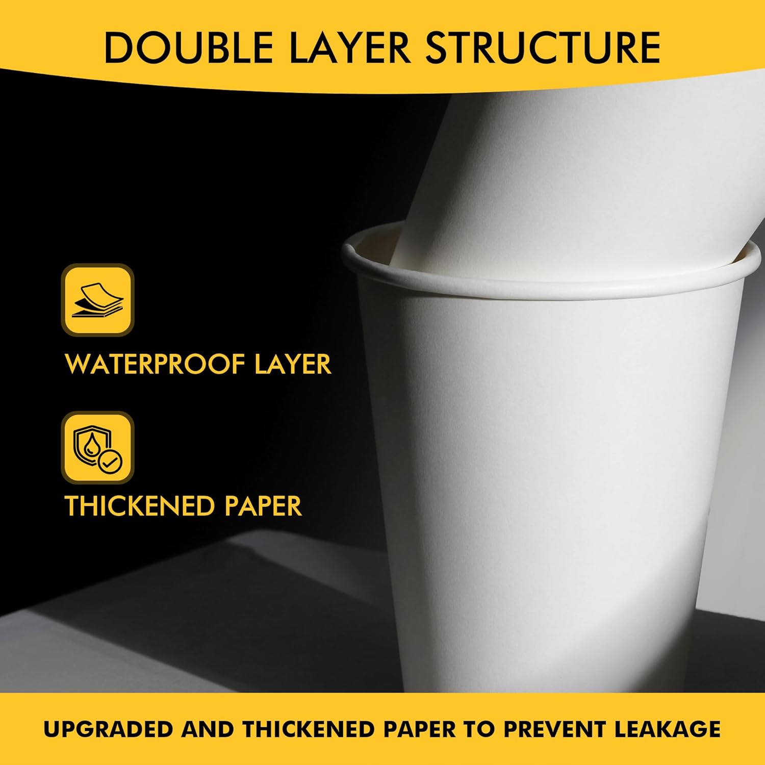 Thumbnail 3 de RACETOP 12 oz Disposable Coffee Cups 100 Pack