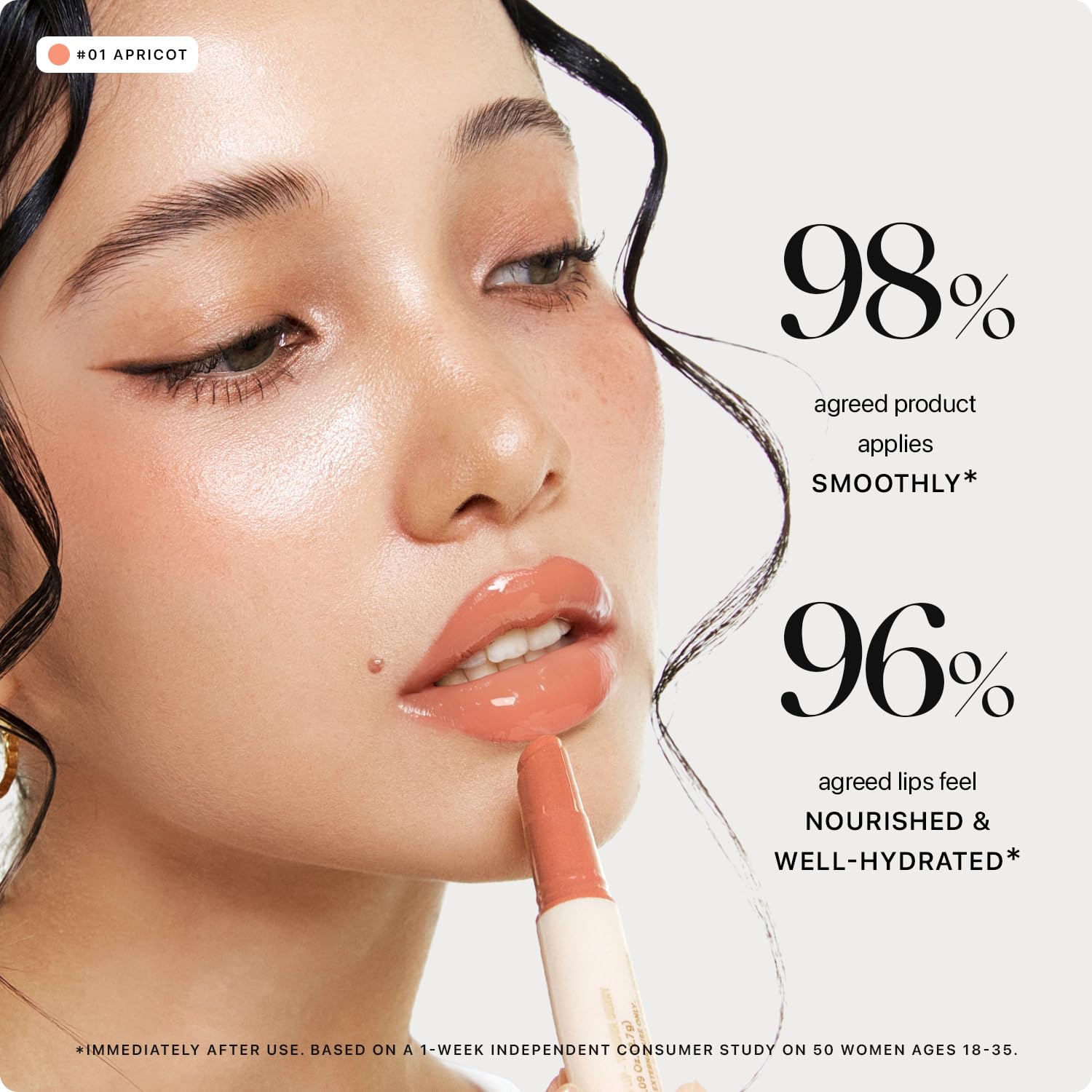 Thumbnail 1 de Nature Republic Honey Melting Lip (01 Apricot): Hydrating Lip Color & Gloss in One