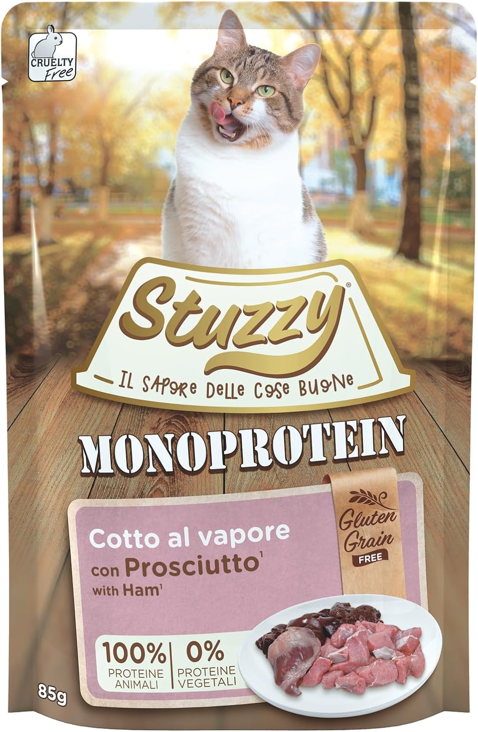 Detalle 2 de Stuzzy Monoprotein Tacchino 85g: alimento completo monoproteico per gatti adulti