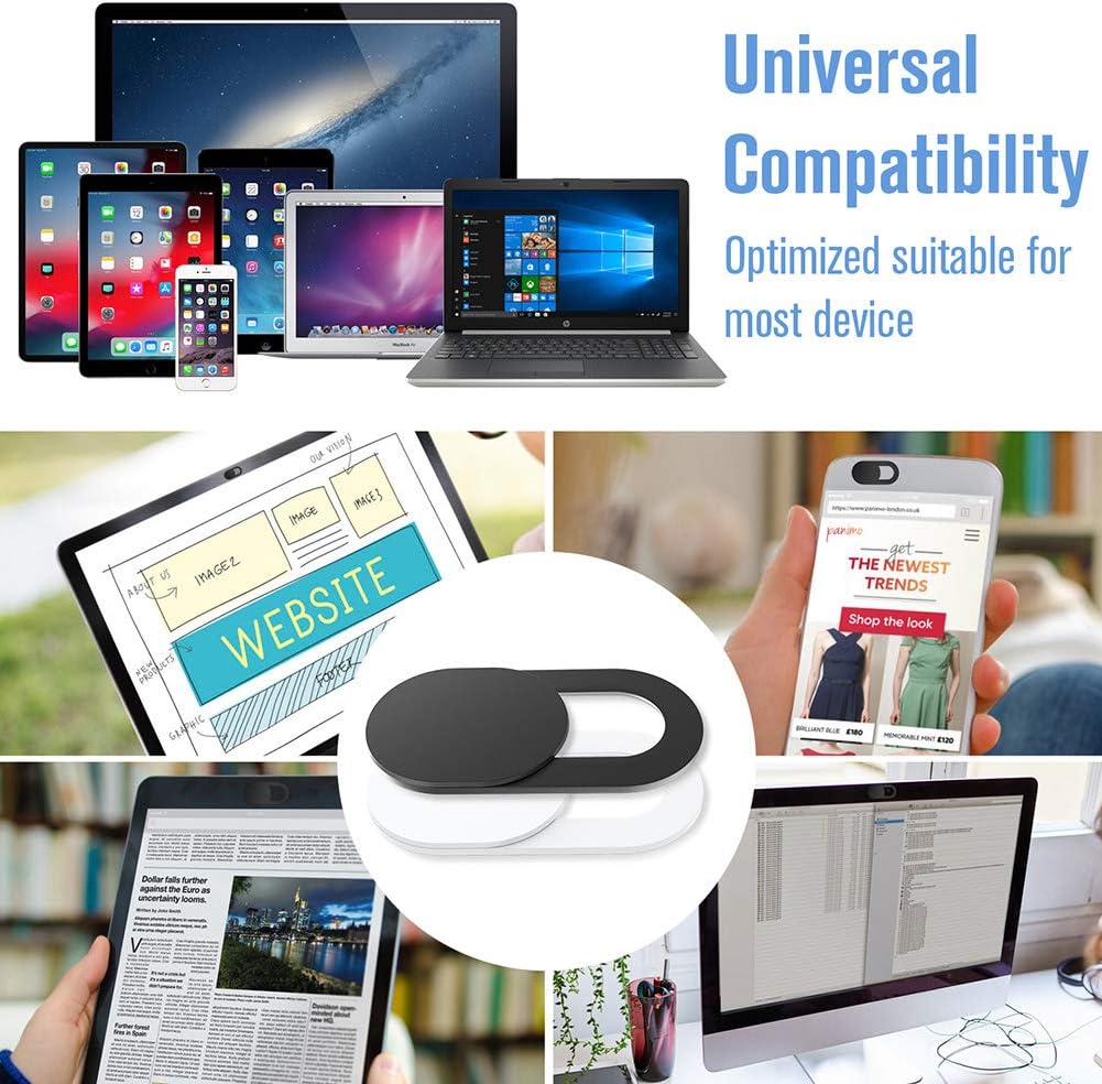 Detalle de Webcam Cover Slide 6-Pack: Ultra-Thin Privacy Shields for Laptops, PCs, and Apple Devices