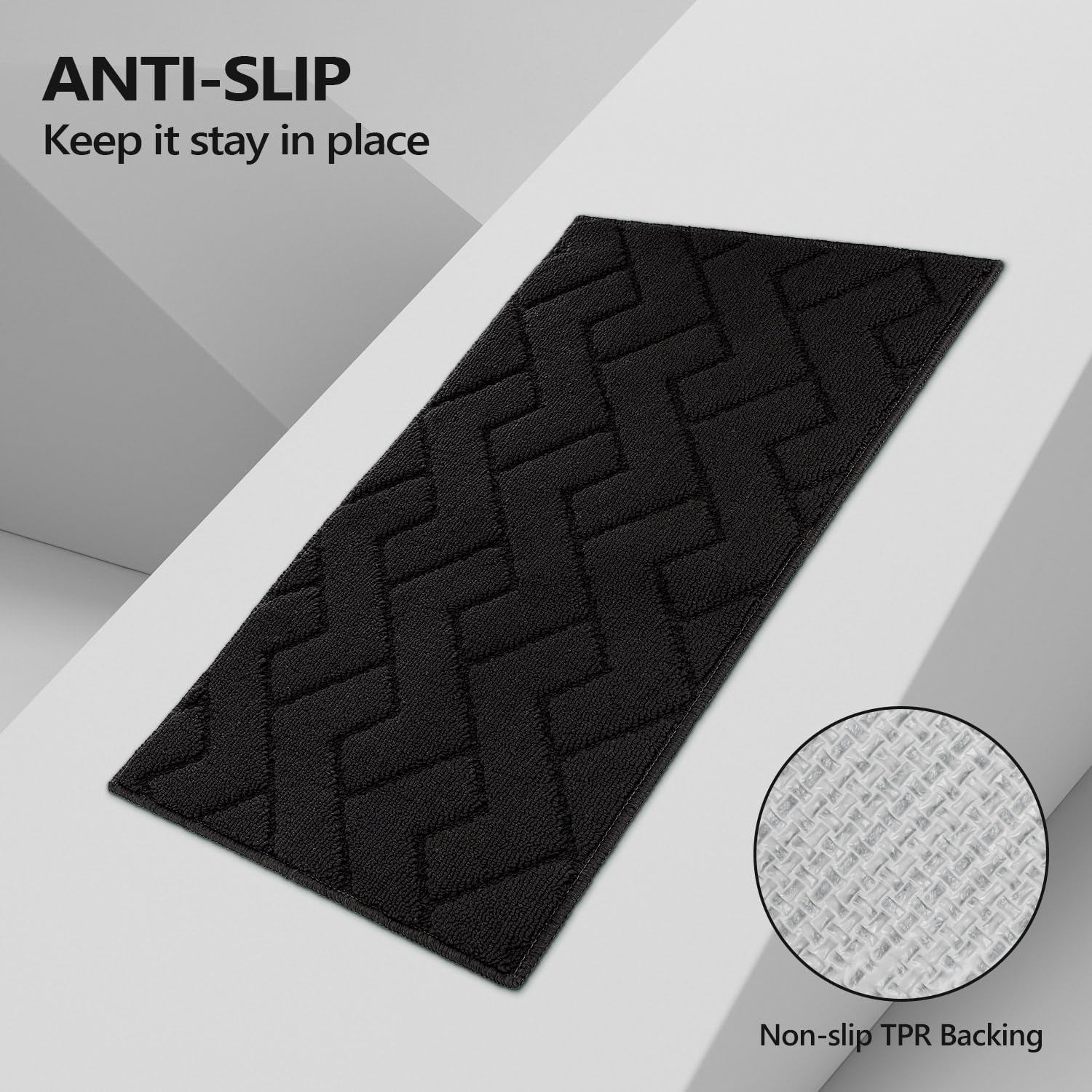 Detalle de hicorfe Kitchen Runner Rugs and Mats Sets, 2 Pieces