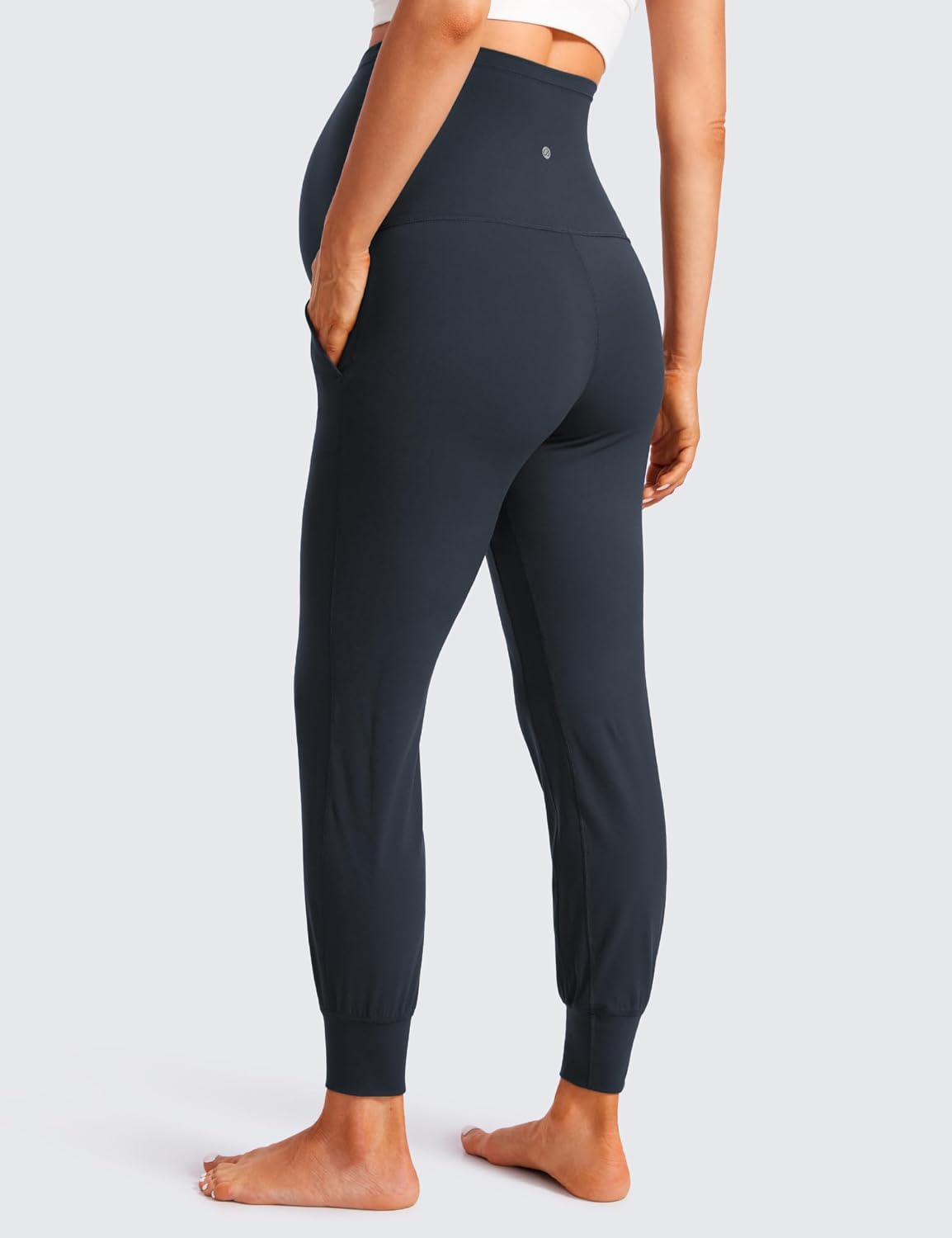 Detalle 2 de CRZ YOGA Women's Butterluxe Maternity Joggers with Pockets – 28" High Waist