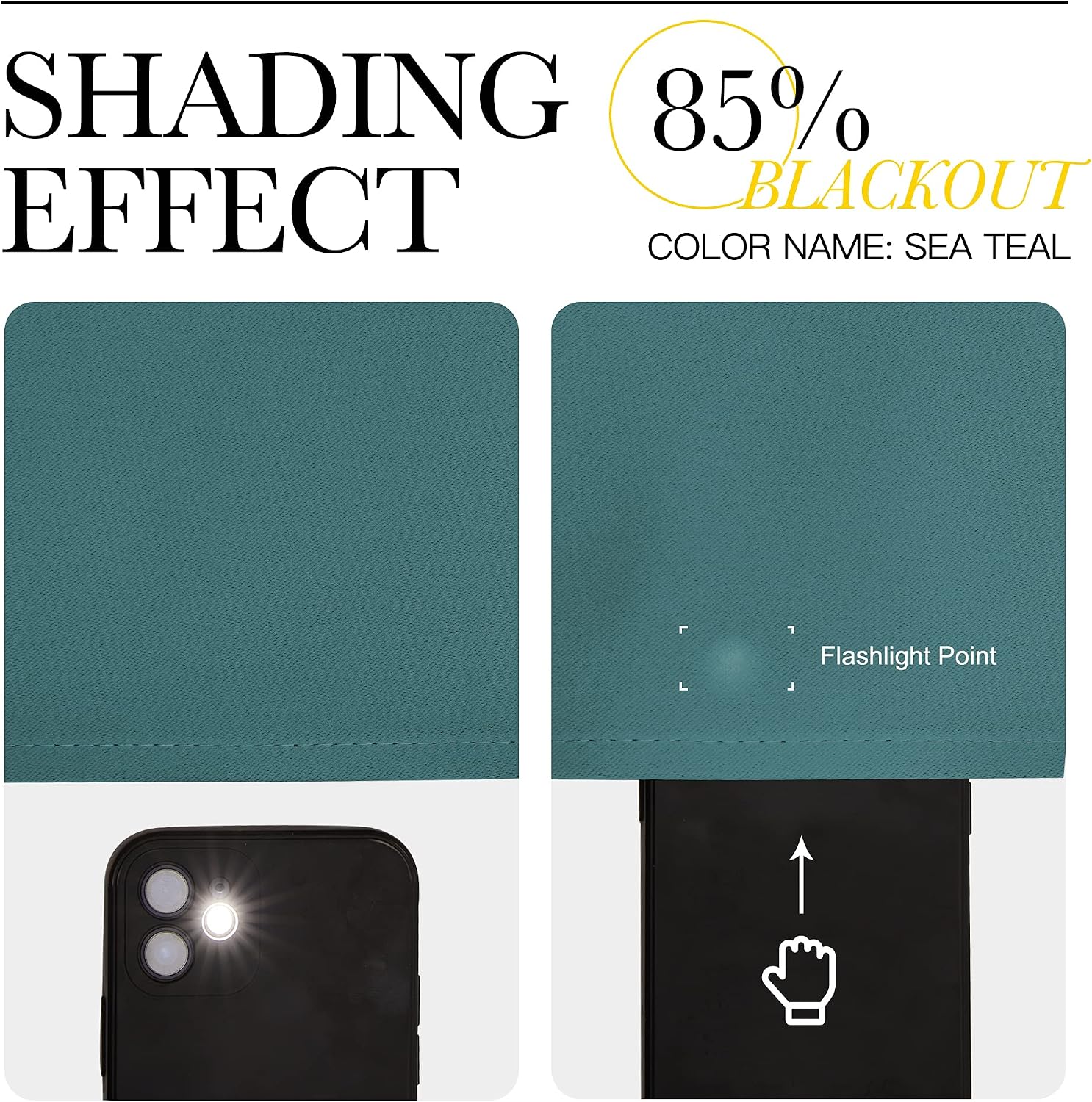 Thumbnail 4 de NICETOWN Blackout Curtain 42x84 Sea Teal 🪟