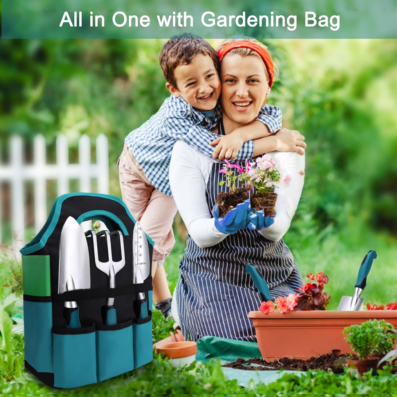 Thumbnail 6 de Kynup Gartenwerkzeug-Set (7-teilig) mit Aufbewahrungstasche – praktische Handwerkzeuge für die Gartenarbeit