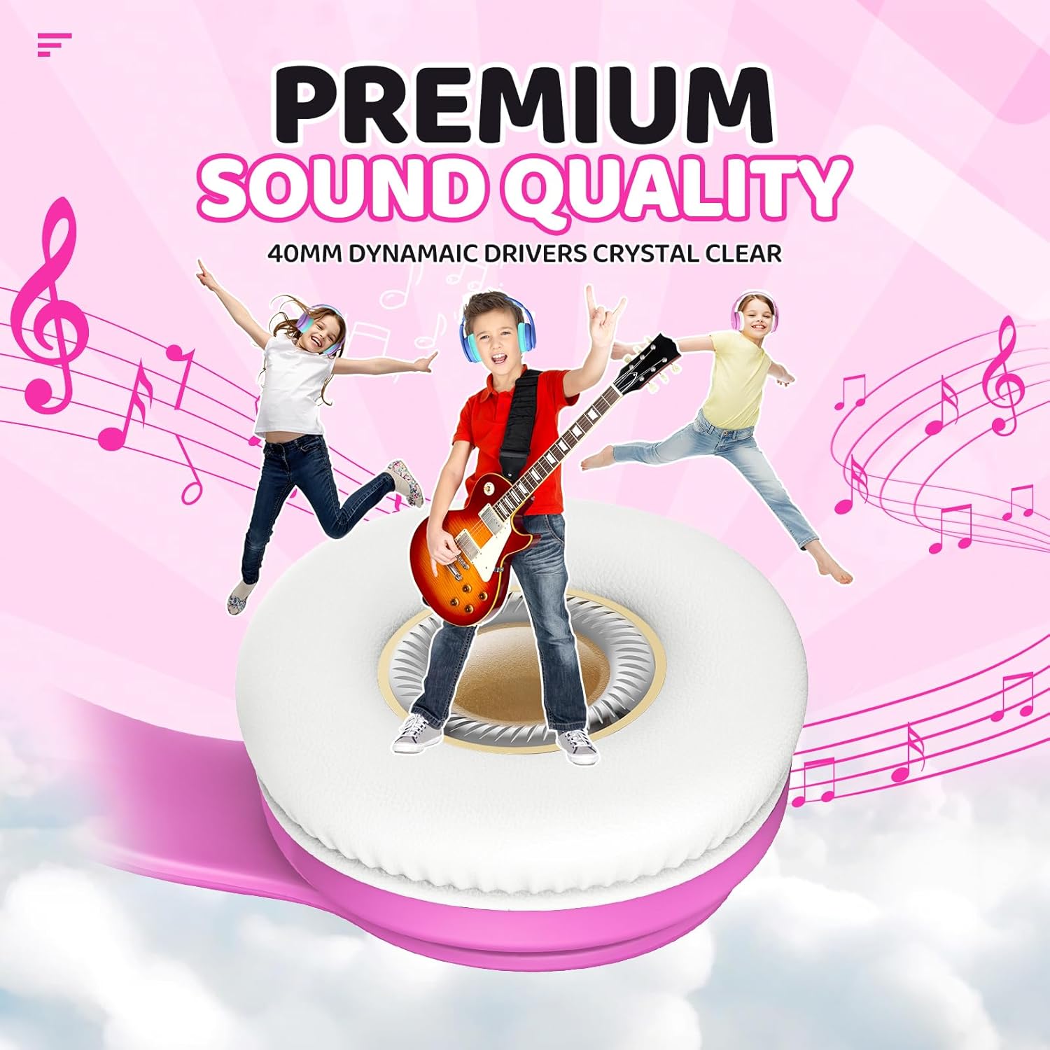 Thumbnail 6 de JoySpark Kids Bluetooth Headphones 60h