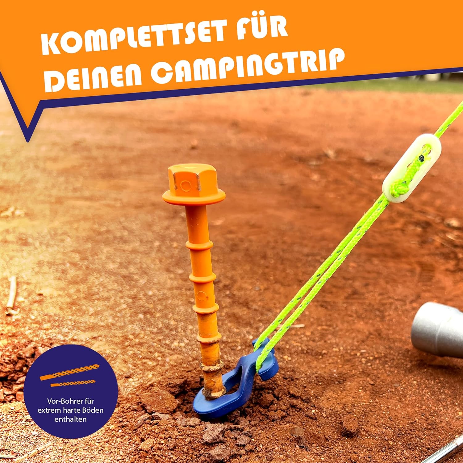 Thumbnail 1 de Peggy Peg Schraubhering StartKit – Komplettes Camping-Hering-Set