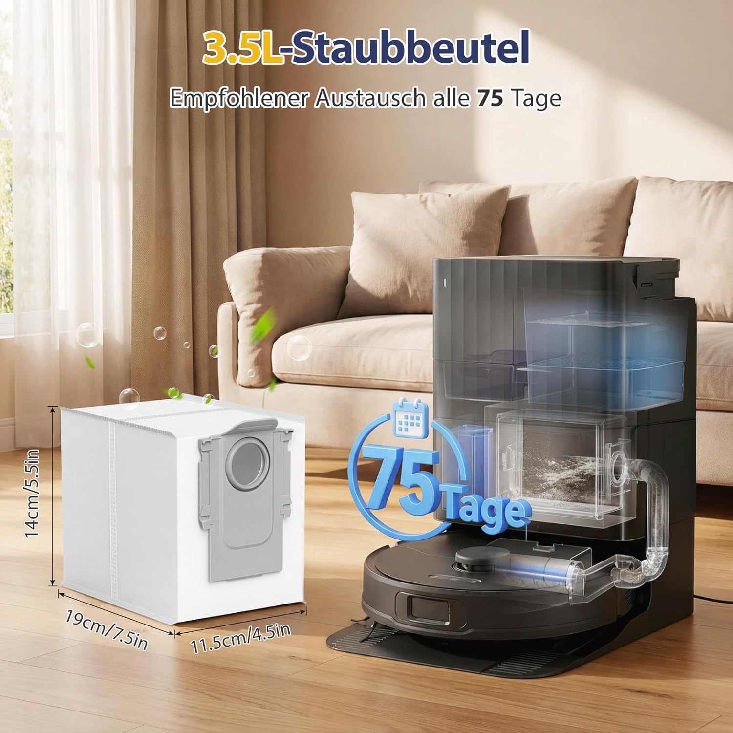 Thumbnail 5 de Yoneenair 16 Staubbeutel für Roborock Q Revo – kompatibles Zubehör