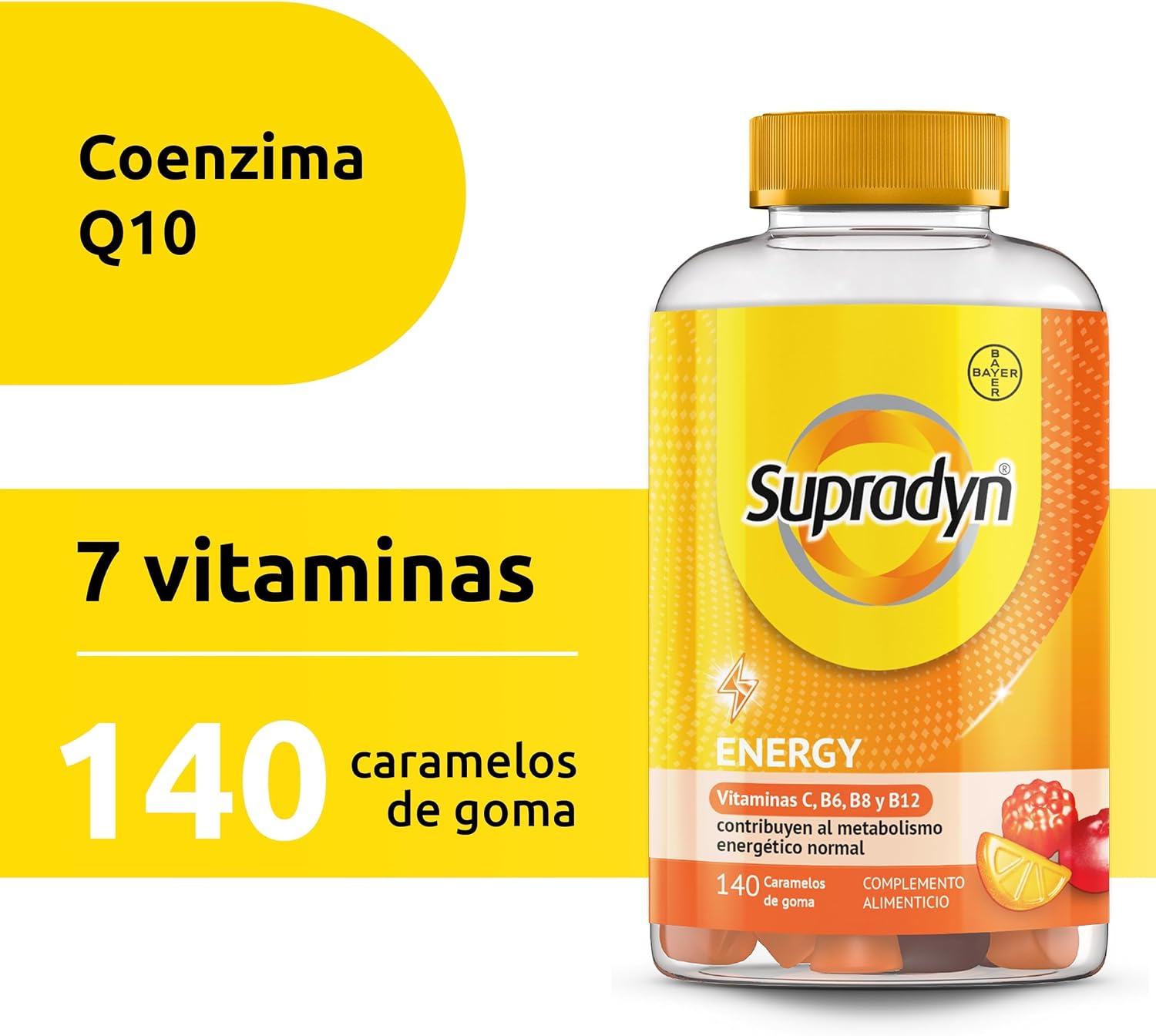 Detalle de Supradyn Energy Gummies 140 unidades multivitamínico