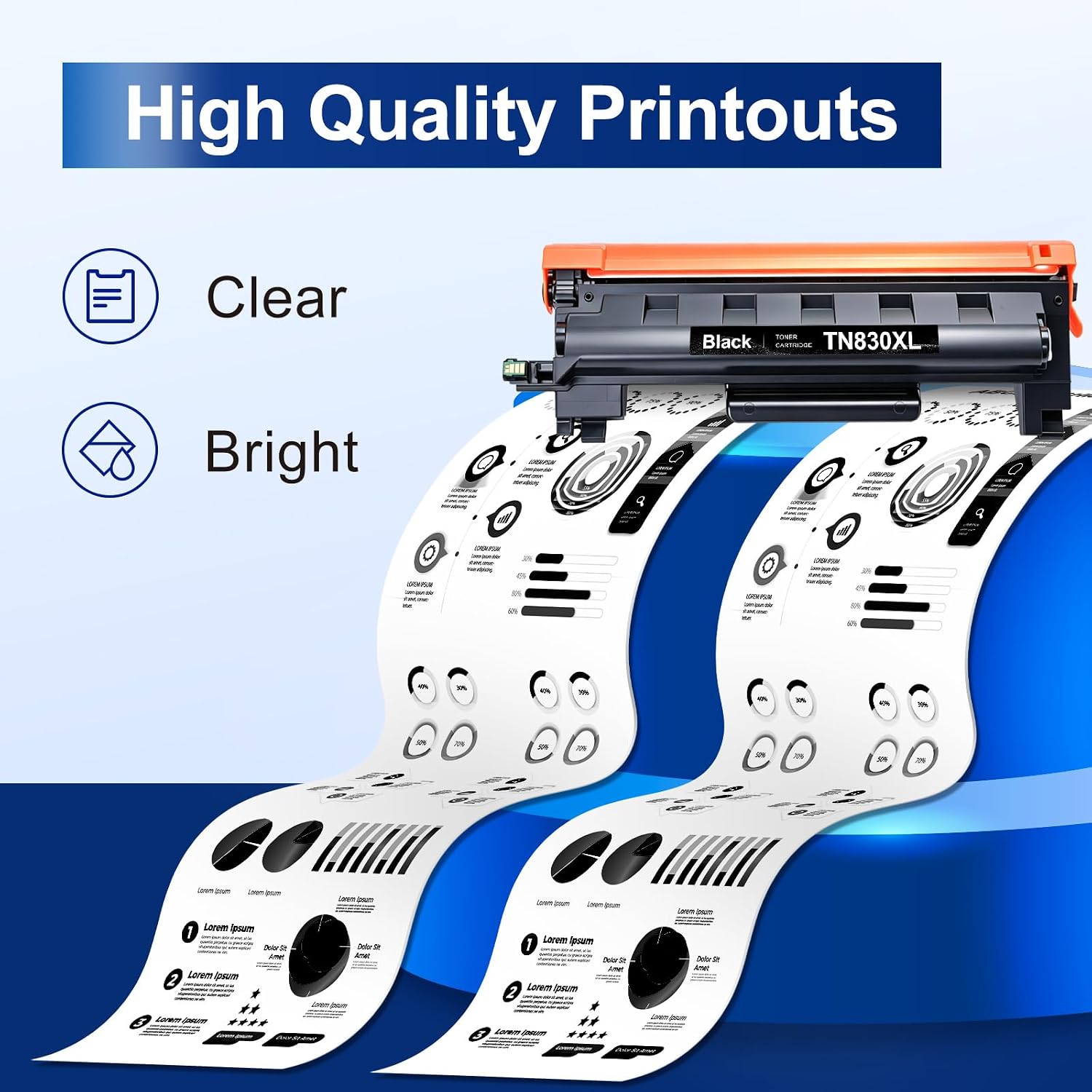 Thumbnail 3 de INKNI TN830XL toner cartridges 2-pack