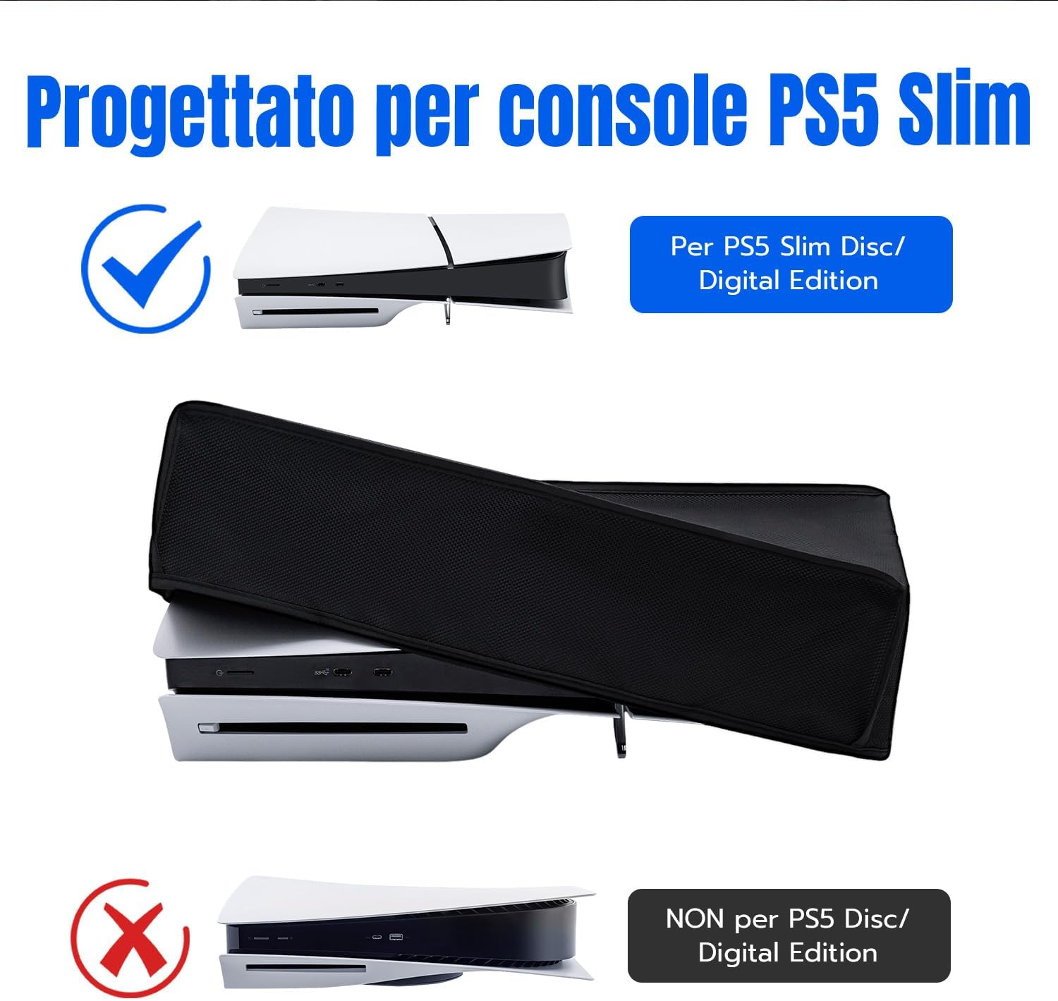 Thumbnail 2 de Wigearss Copertura Antipolvere per PS5 Slim
